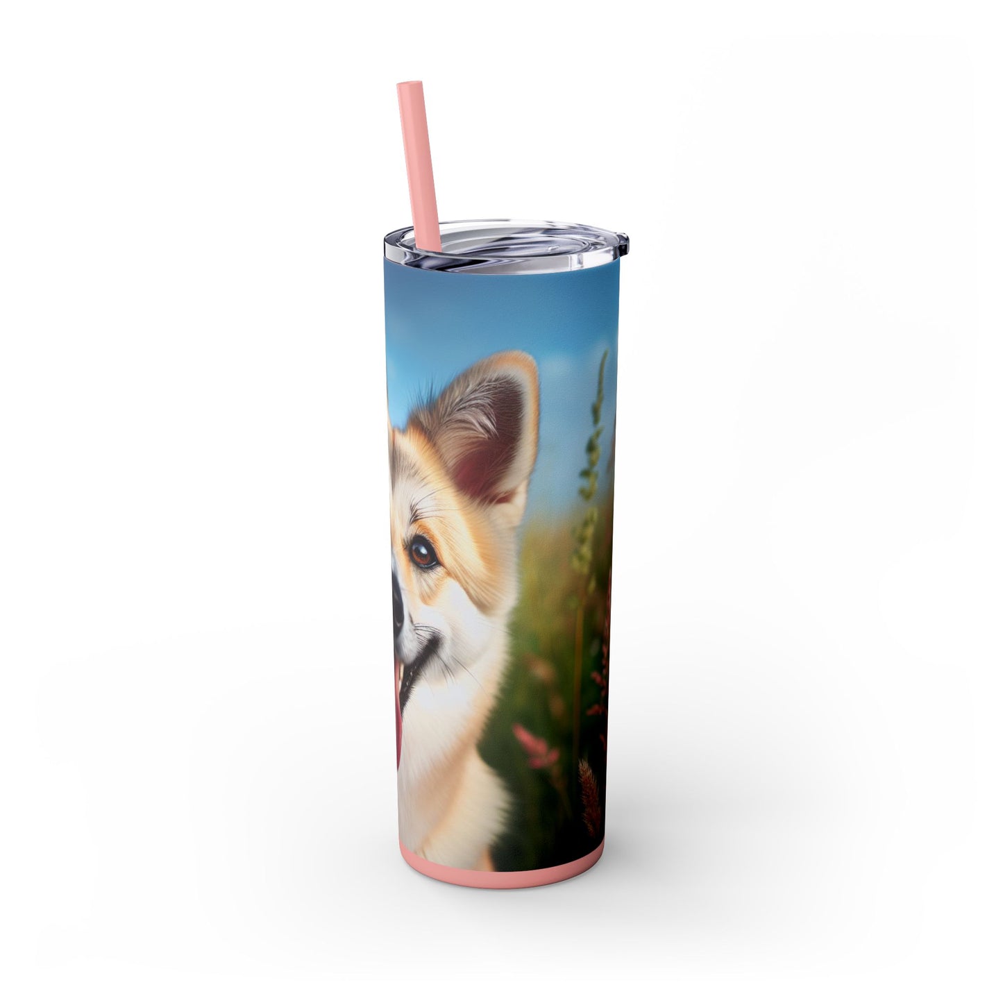 Canaan Dog Tumbler with Straw, 20oz
