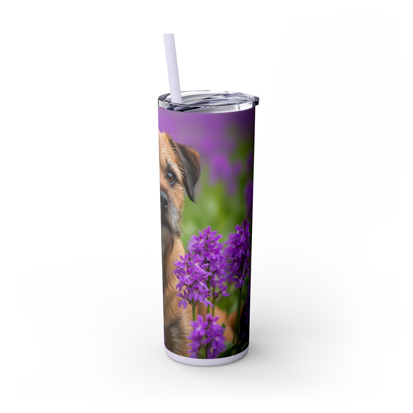 Border Terrier Tumbler with Straw, 20oz