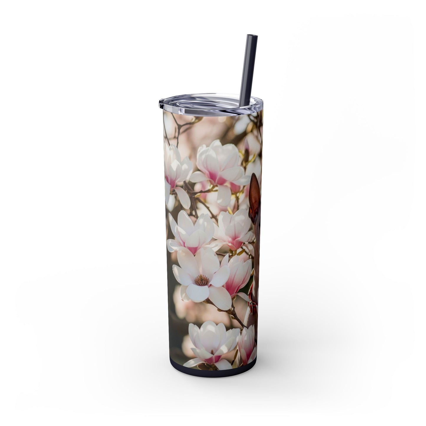American Hairless Terrier Skinny Tumbler with Straw, 20oz