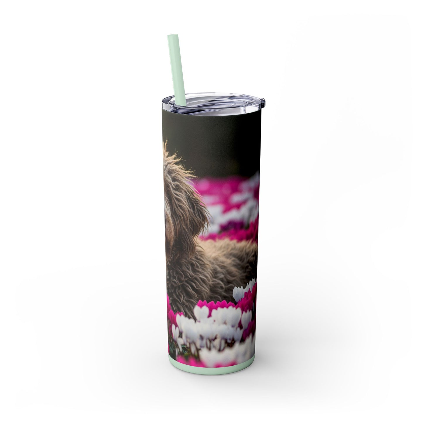 Bergamasco Sheepdog Tumbler with Straw, 20oz