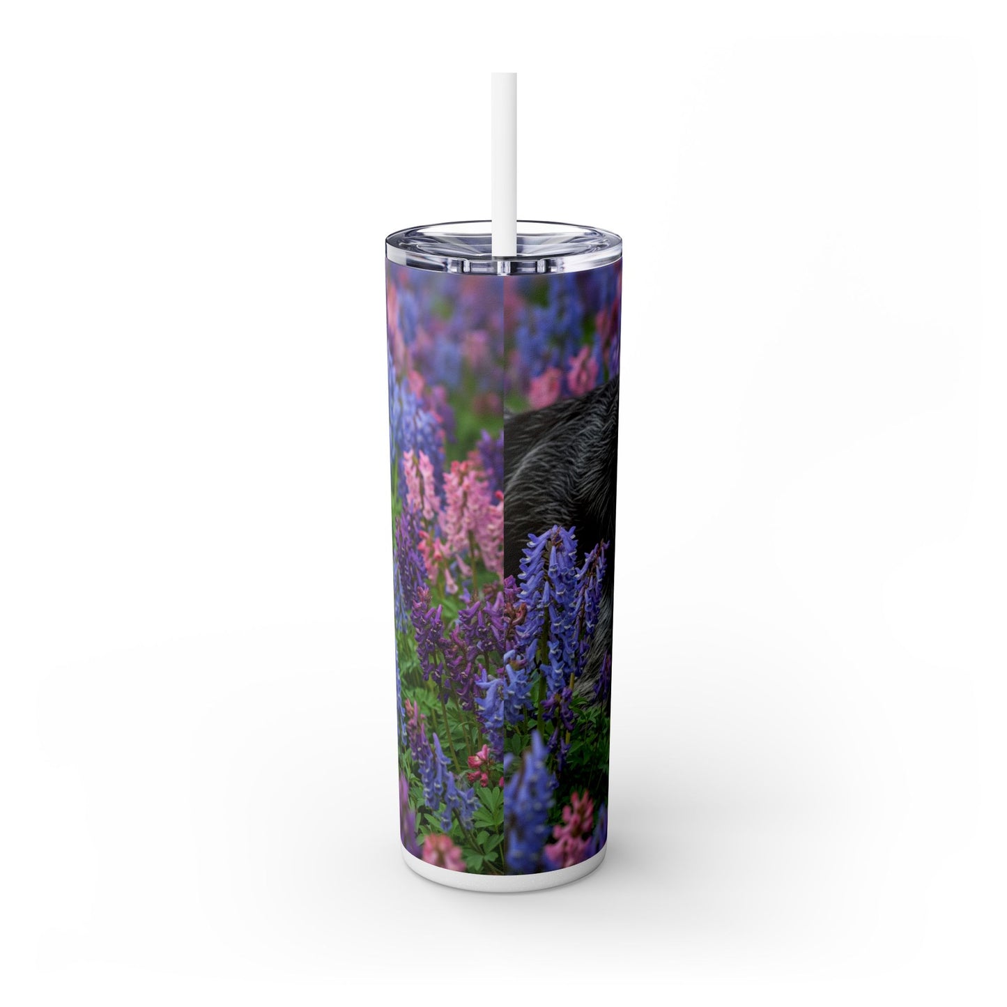 Wirehaired Slovakian Pointer Skinny Tumbler with Straw, 20oz