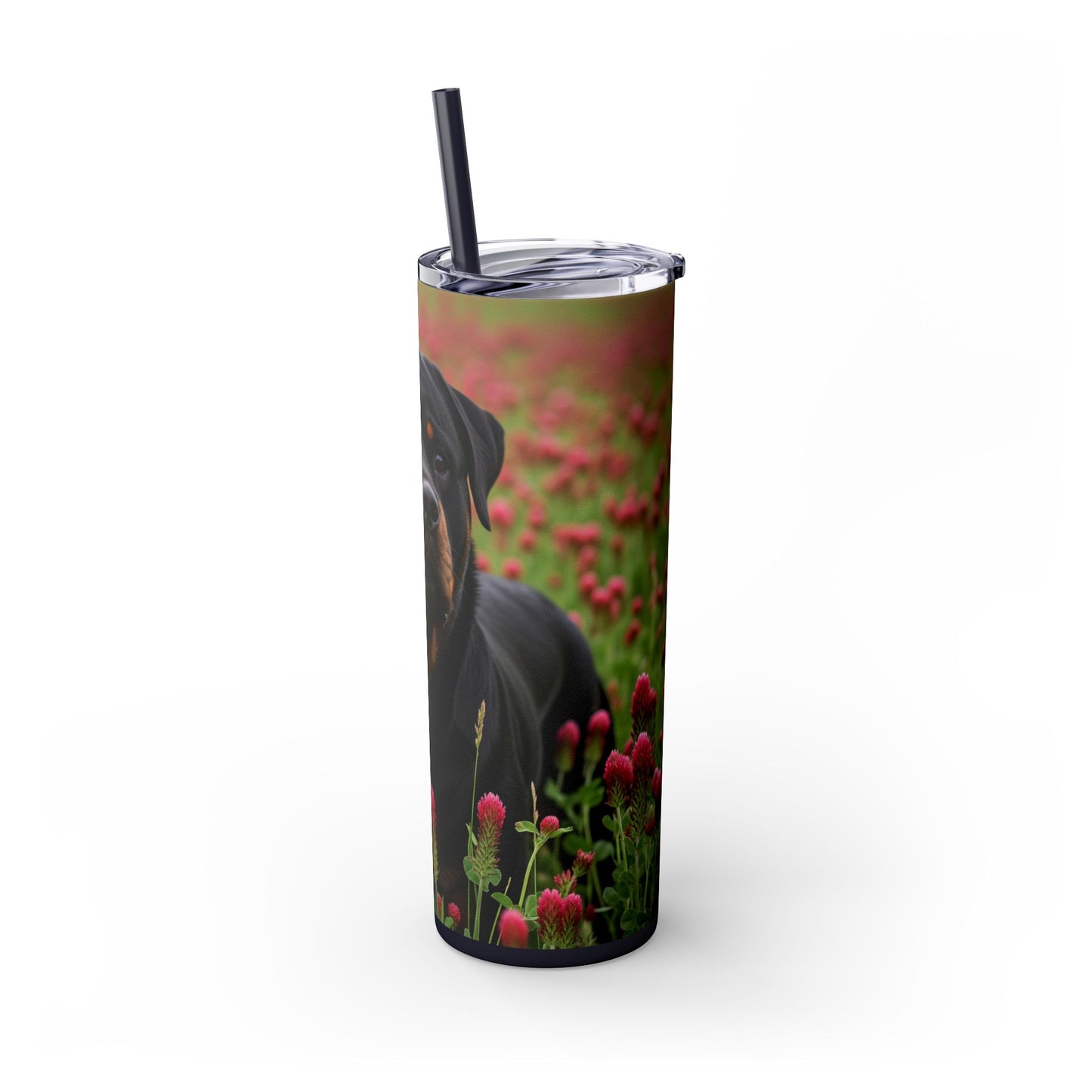 Rottweiler Tumbler with Straw, 20oz