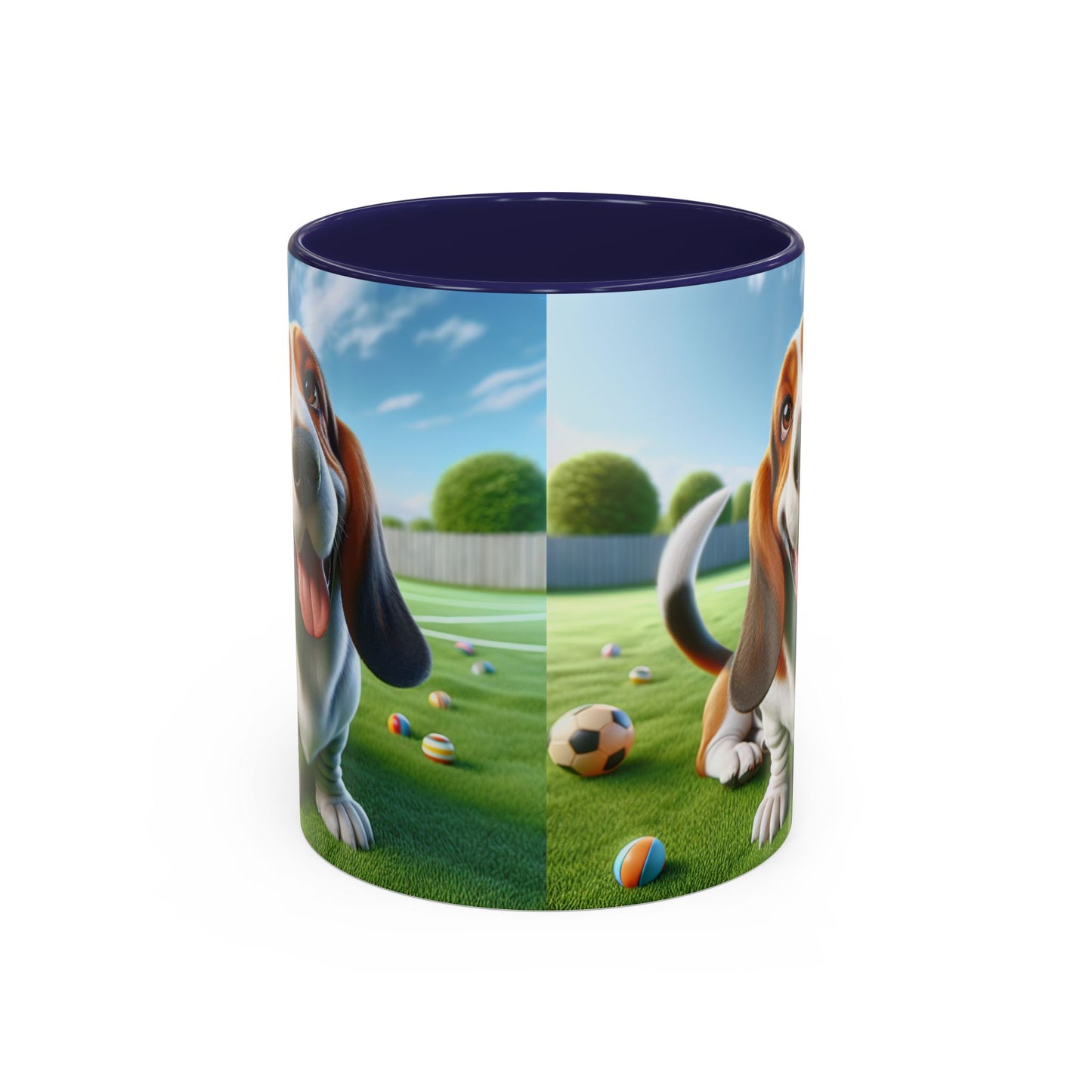 Basset Hound Accent Coffee Mug - Perfect Gift for Dog Lovers