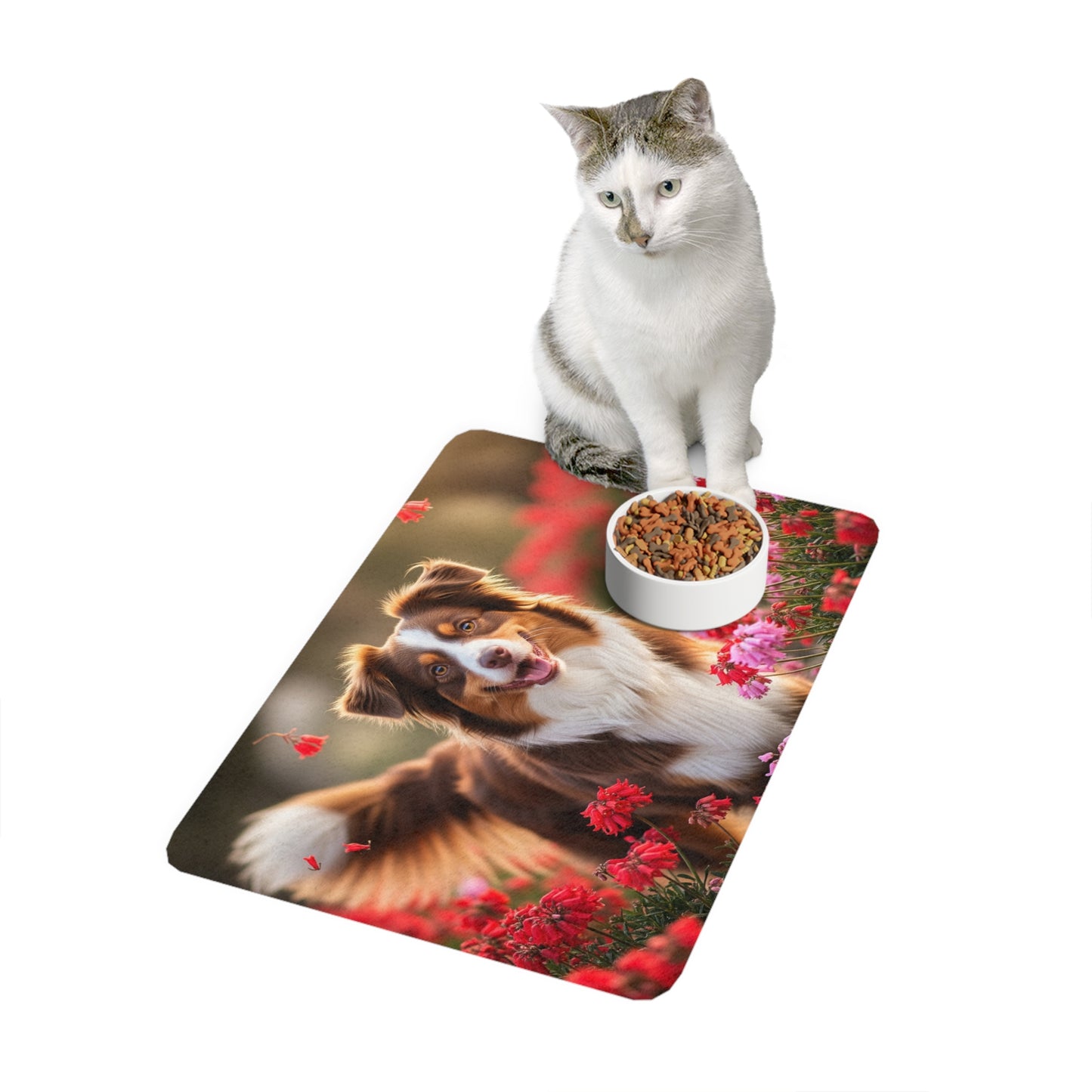Pet Food Mat (12x18) - Mini Aussie