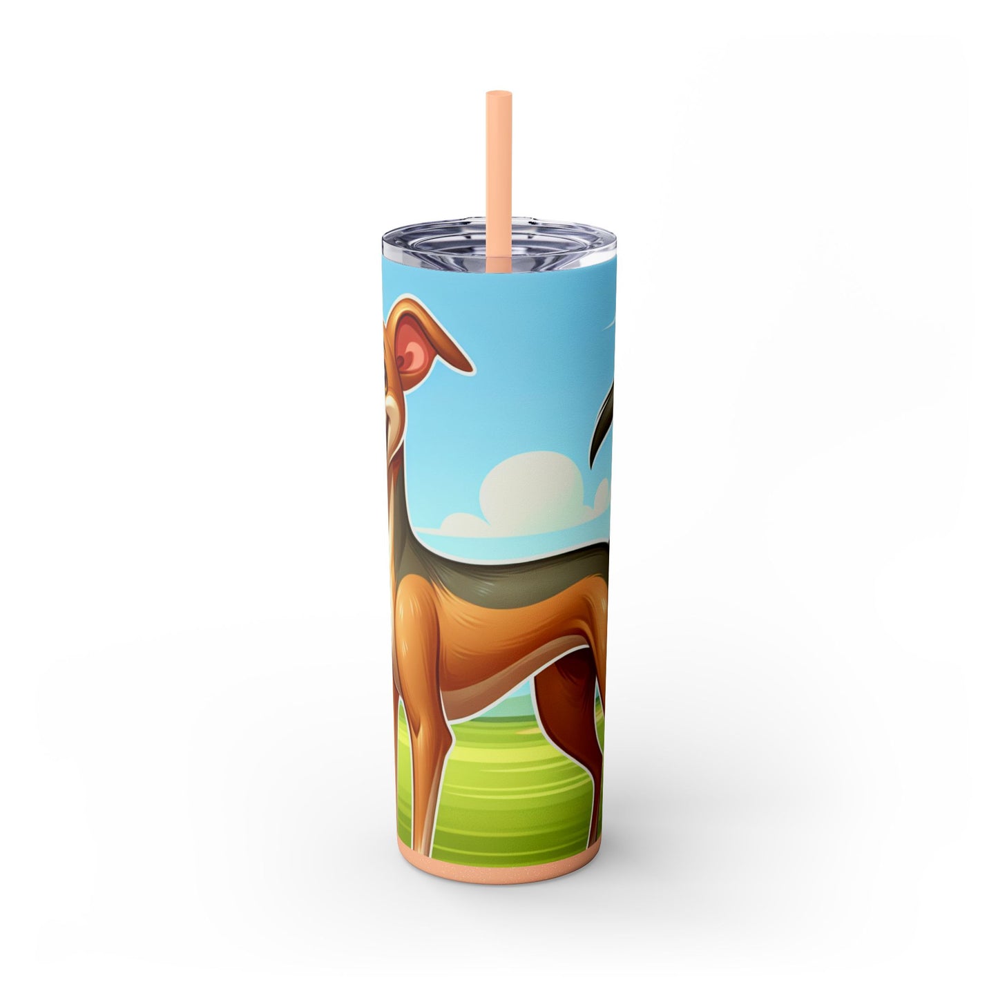 Azawakh Tumbler with Straw, 20oz