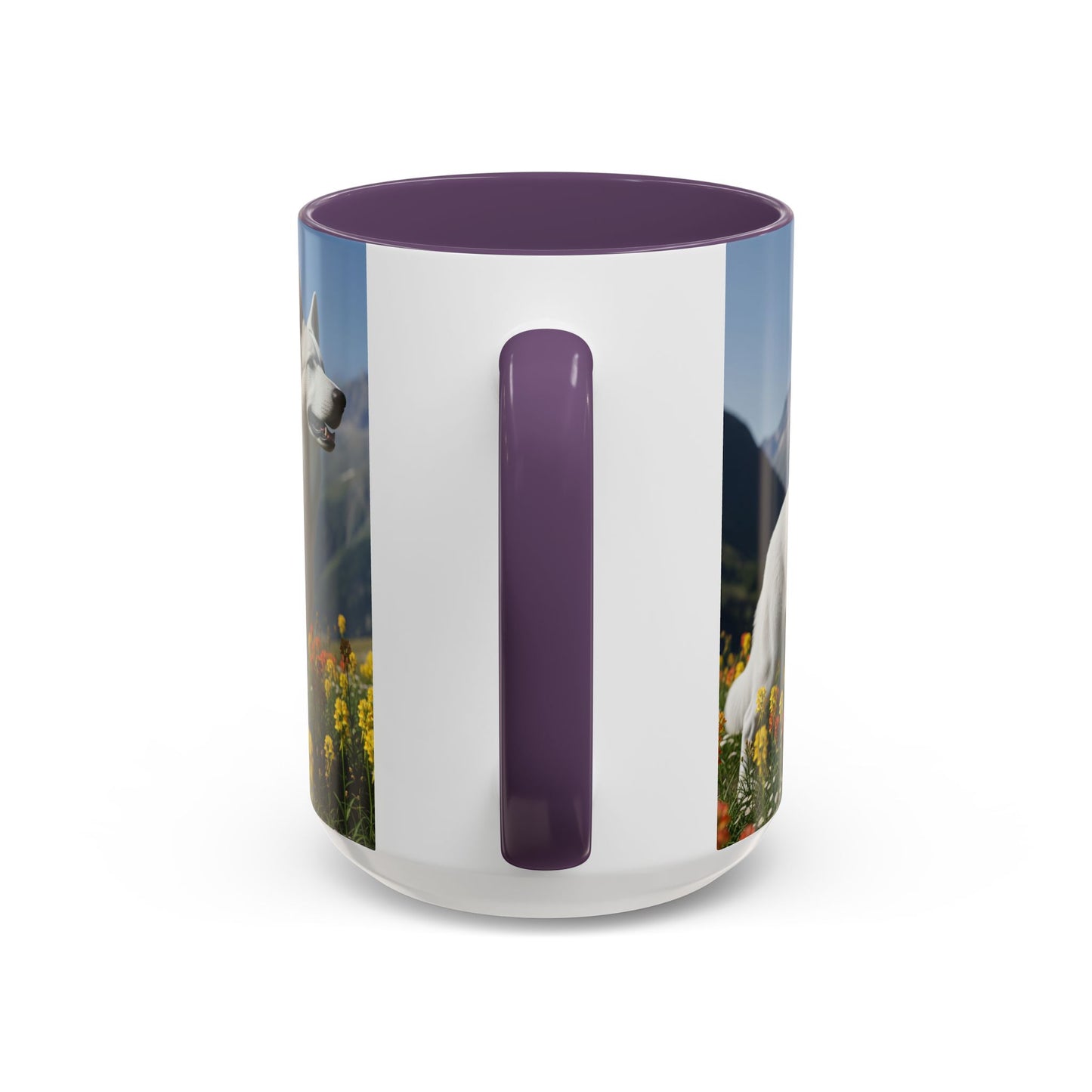 White Swiss Shepherd Dog Accent Coffee Mug - Perfect Gift for Dog Lovers