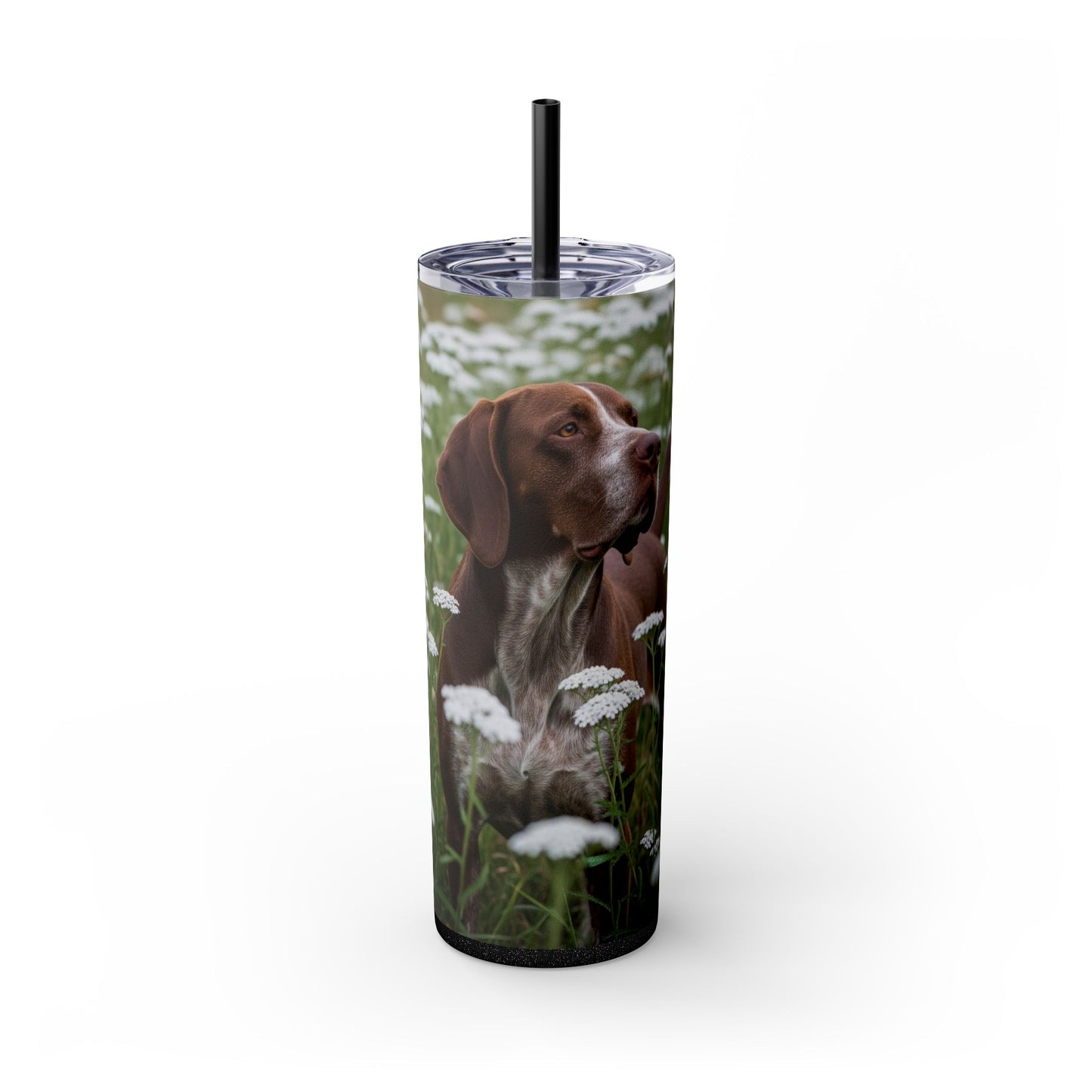Braque du Bourbonnais Tumbler with Straw, 20oz