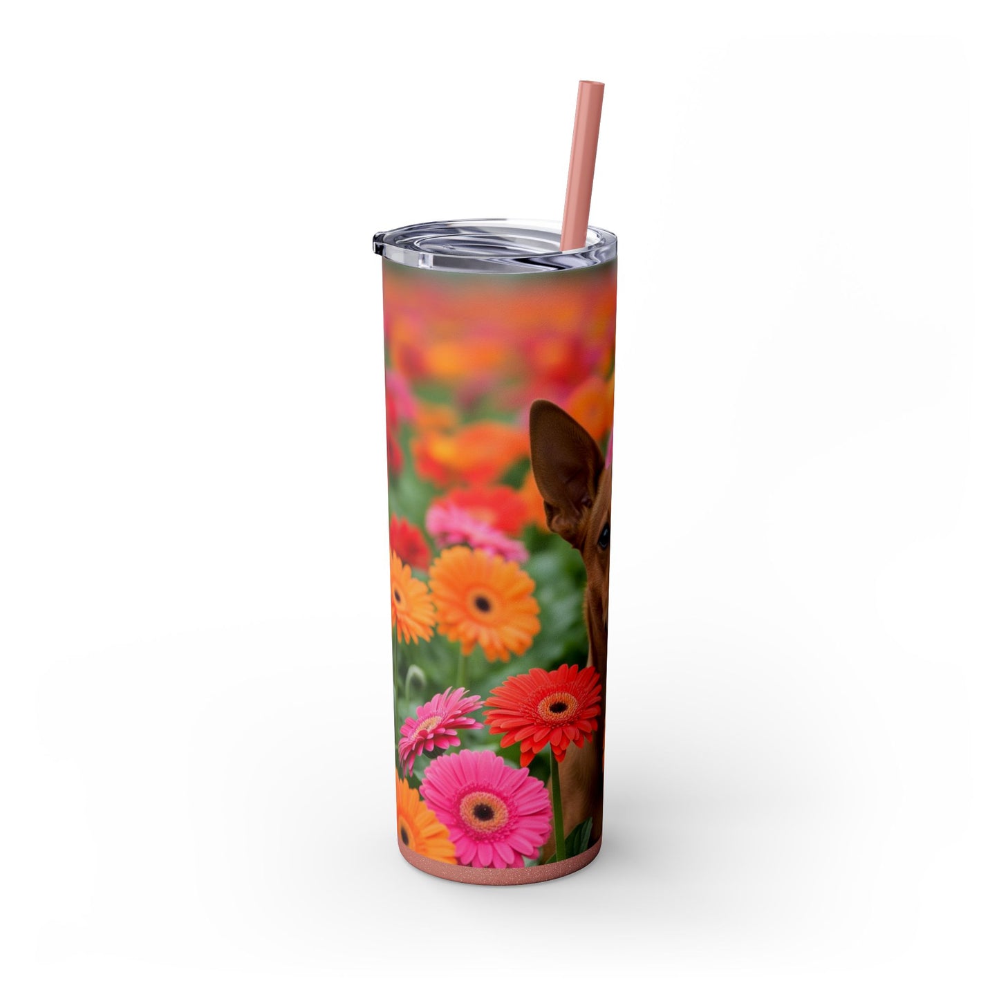 Brazilian Terrier Tumbler with Straw, 20oz