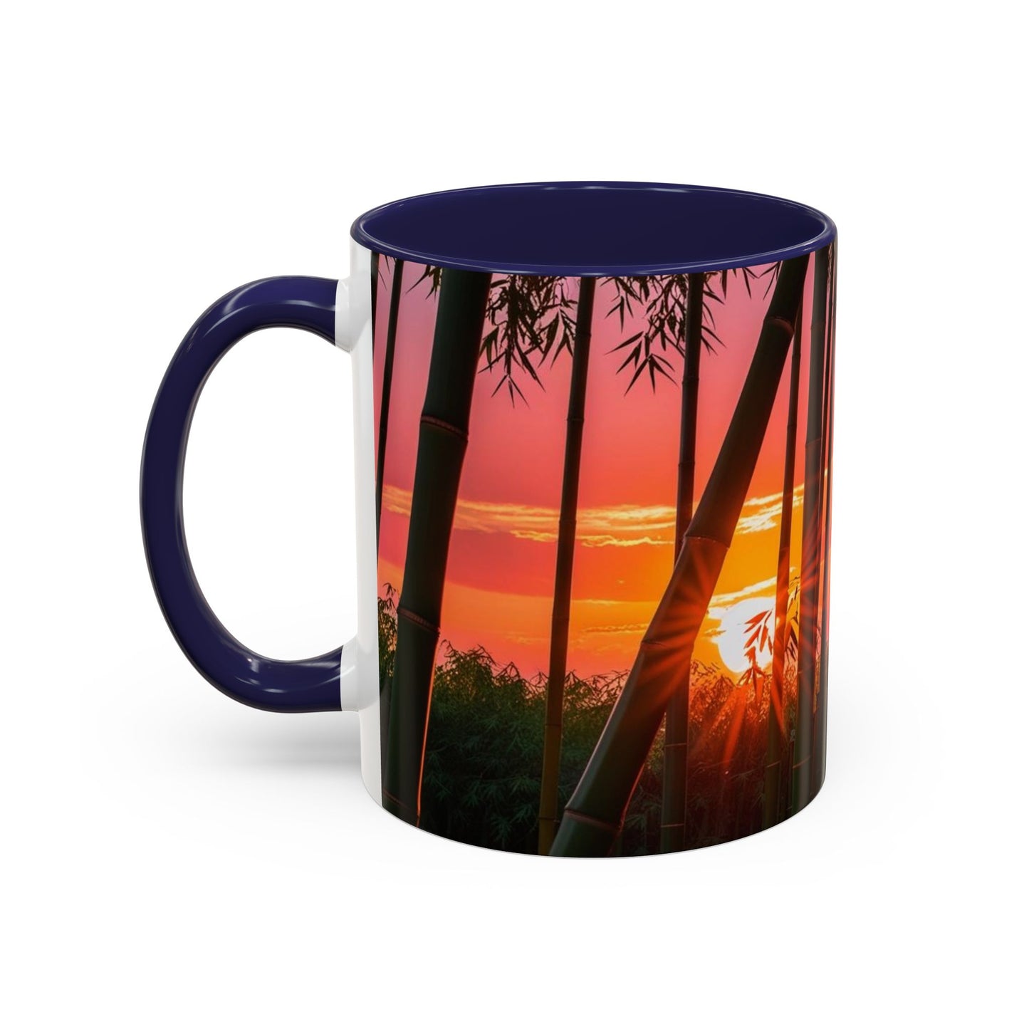 Bamboo Forest Sunrise Accent Coffee Mug - Perfect Gift for Dog Lovers