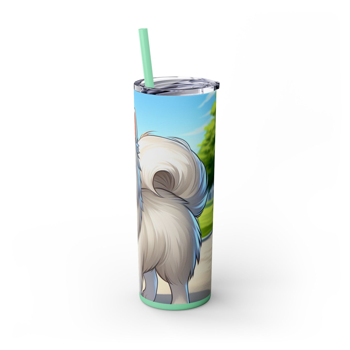 Indian Spitz Tumbler with Straw, 20oz