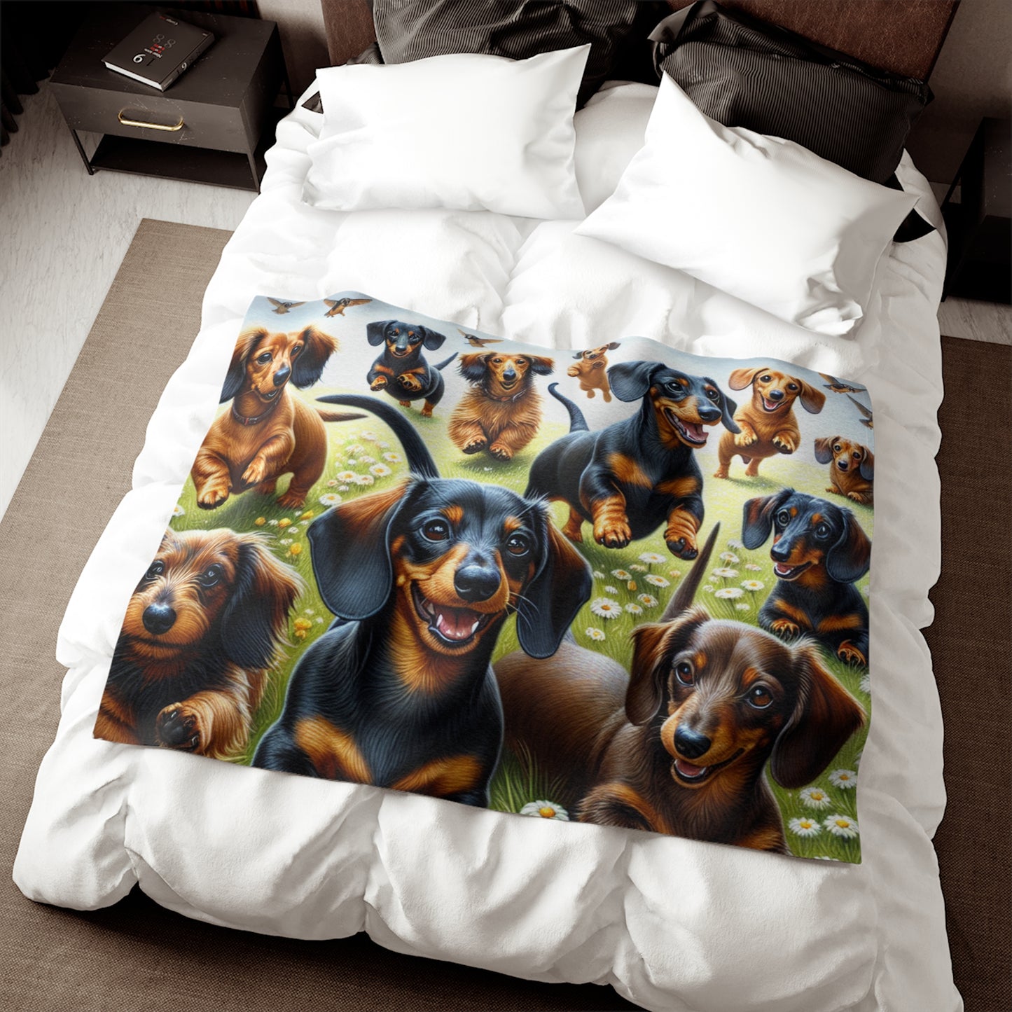 Dachshund Sweatshirt Blanket