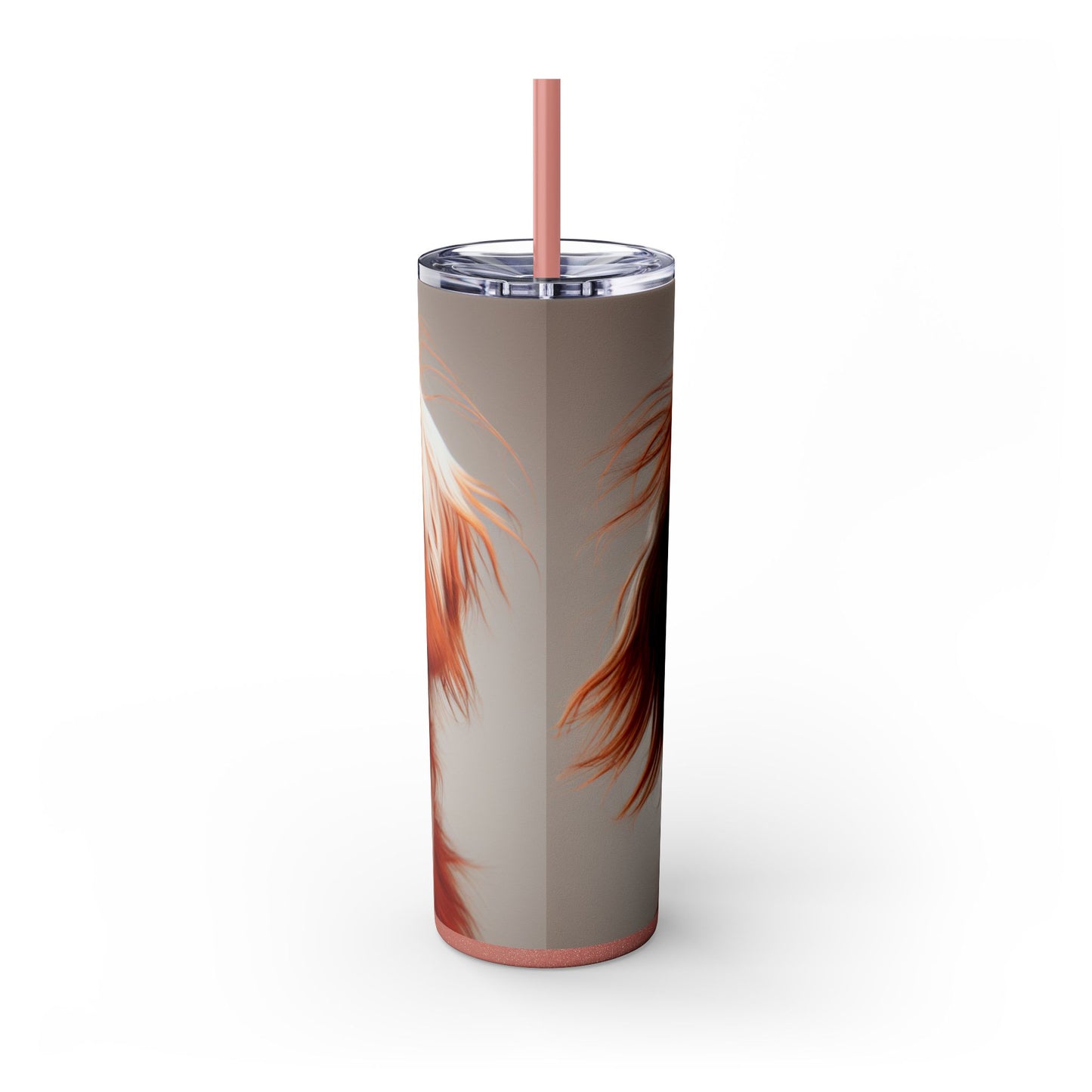 Irish Red and White Setter Tumbler with Straw, 20oz