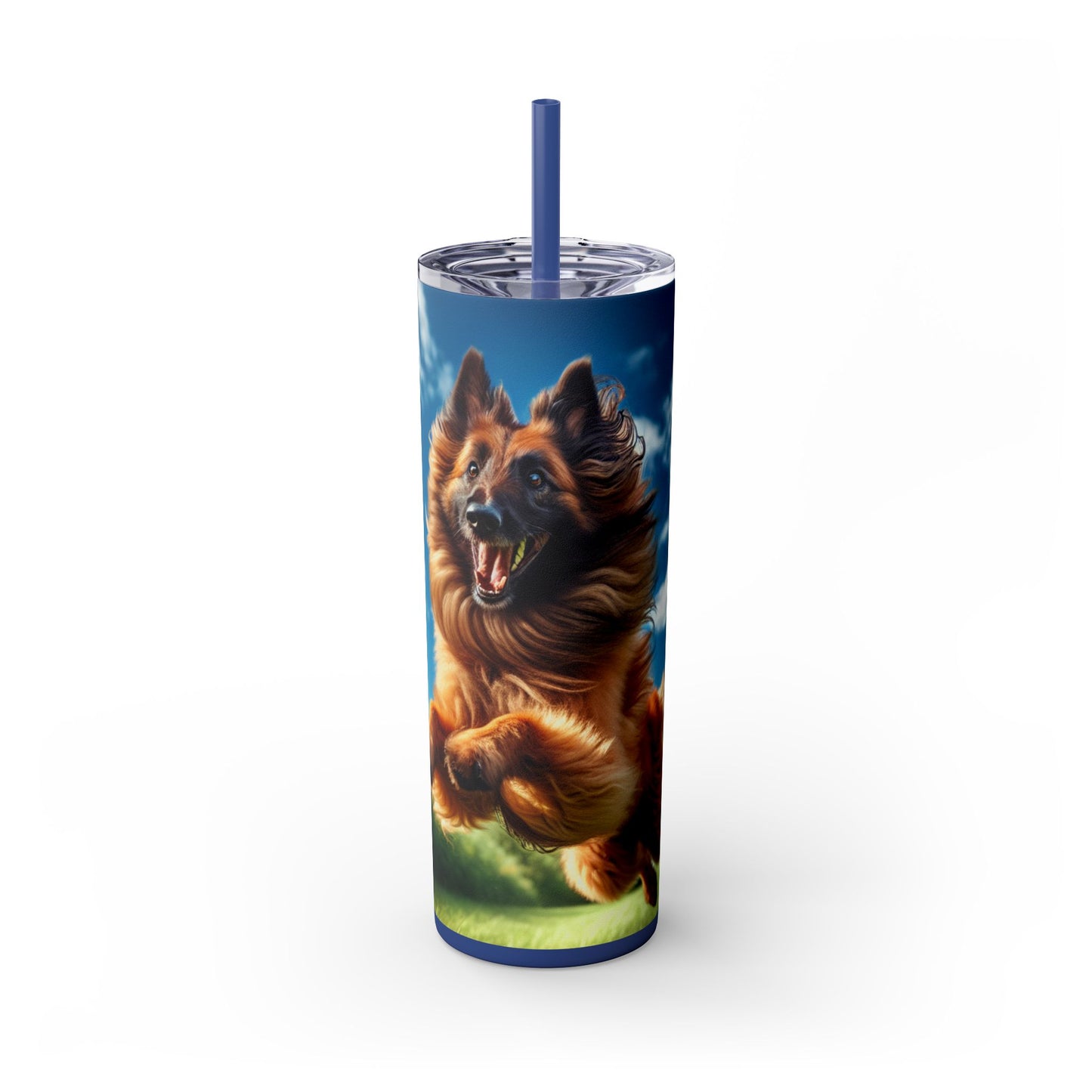 Belgian Shepherd Dog Laekenois Tumbler with Straw, 20oz