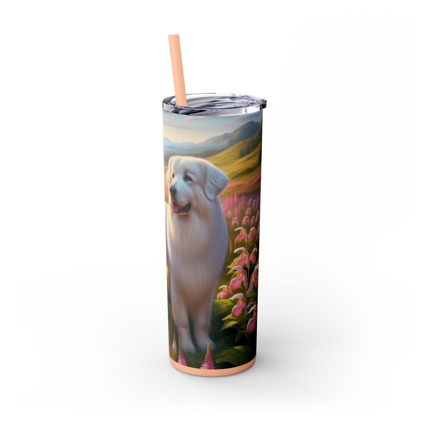 Great Pyrenees Tumbler with Straw, 20oz