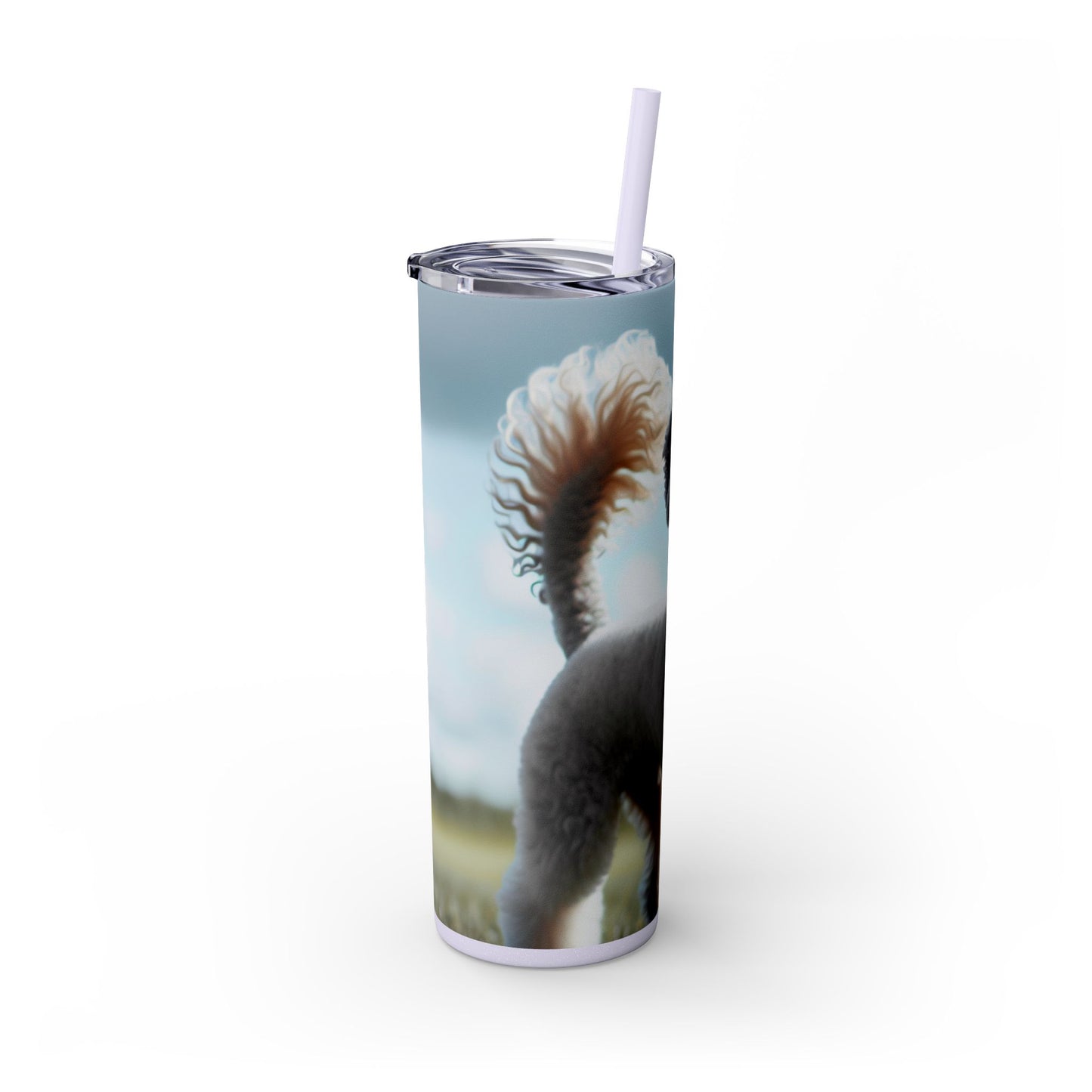 Bedlington Terrier Tumbler with Straw, 20oz