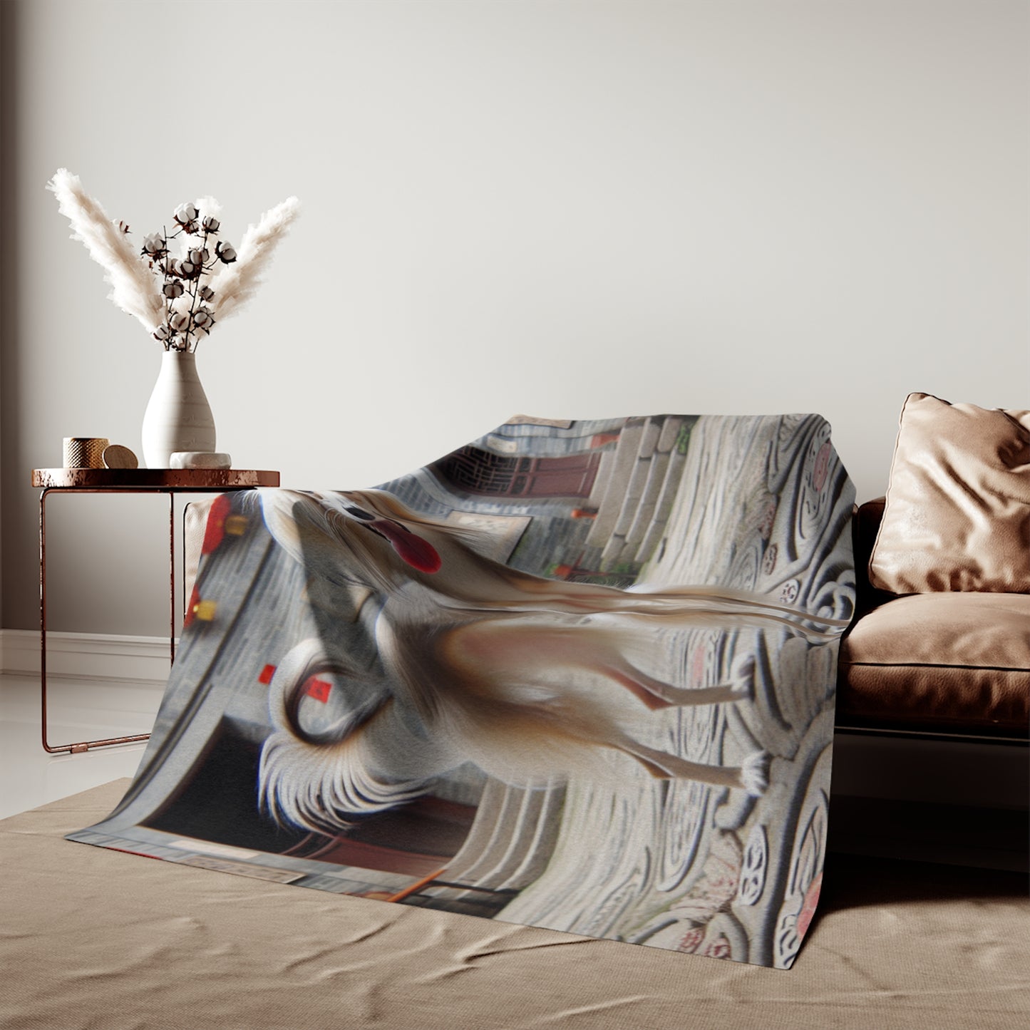 Chinese Saluki Sweatshirt Blanket