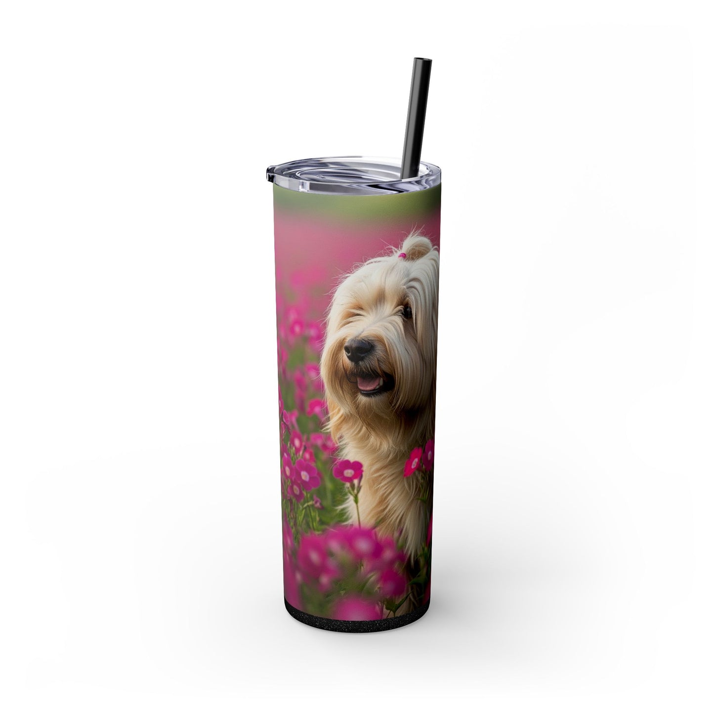 Tibetan Terrier Tumbler with Straw, 20oz
