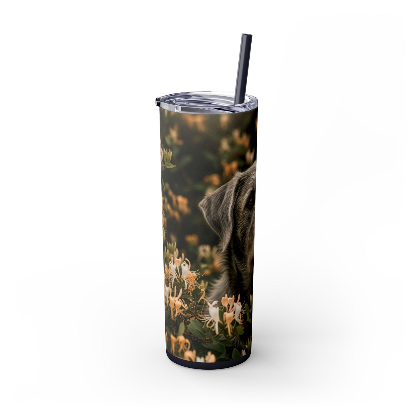 Otterhound Skinny Tumbler with Straw, 20oz