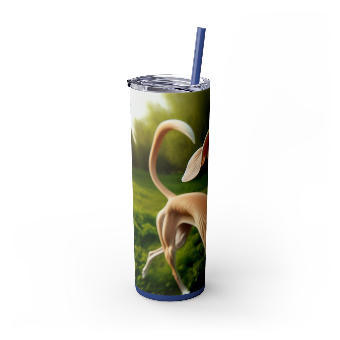 Sloughi Skinny Tumbler with Straw, 20oz