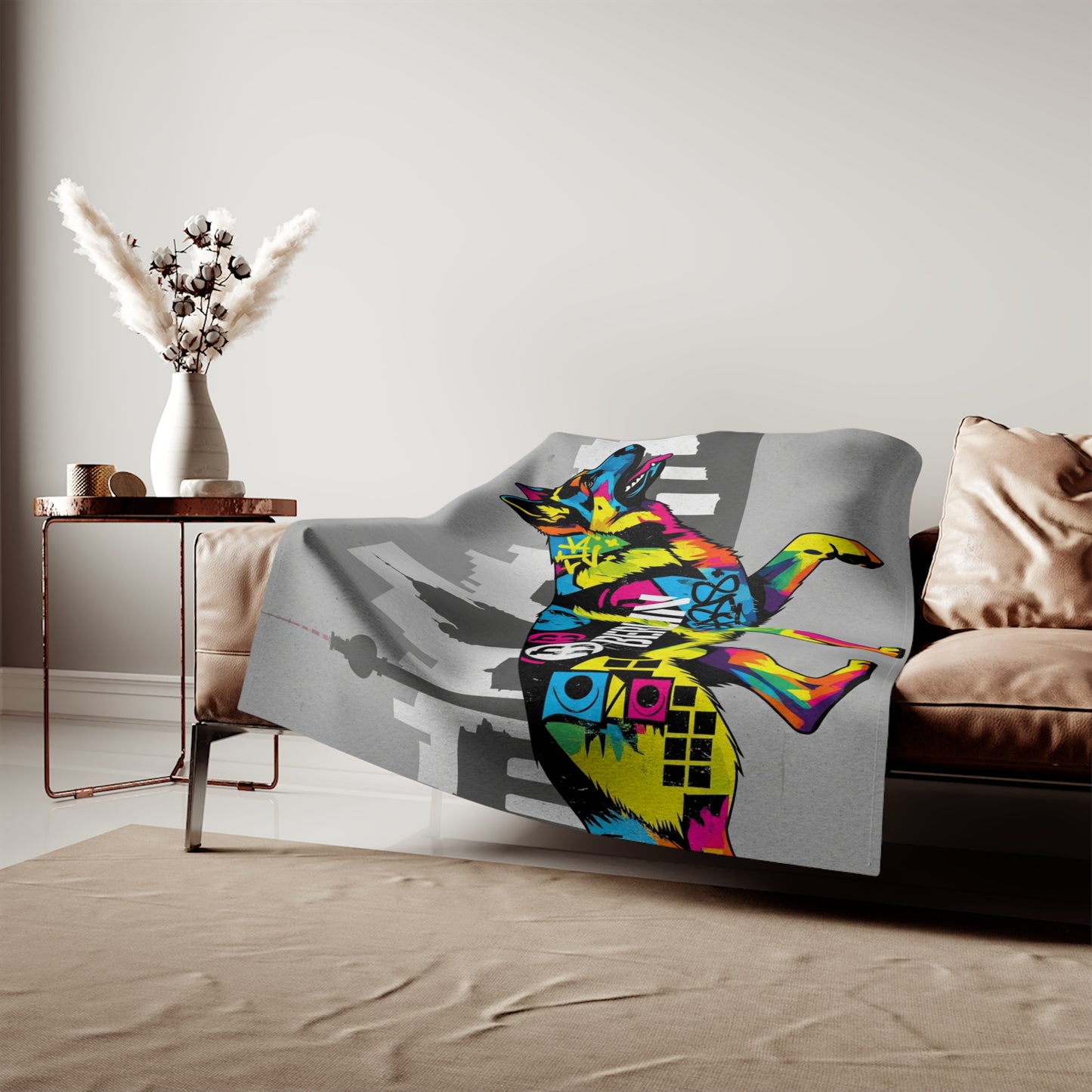 German Shepherd Sweatshirt Blanket