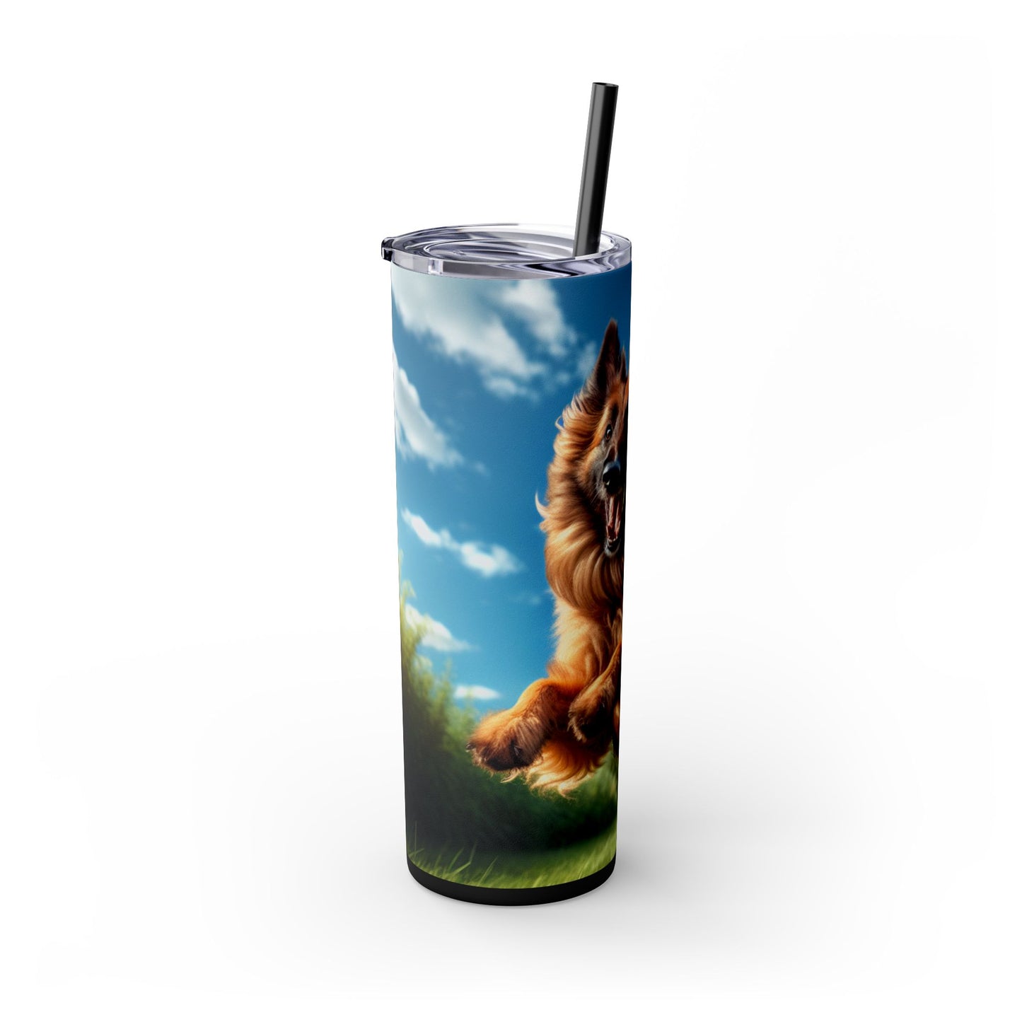 Belgian Shepherd Dog Laekenois Tumbler with Straw, 20oz