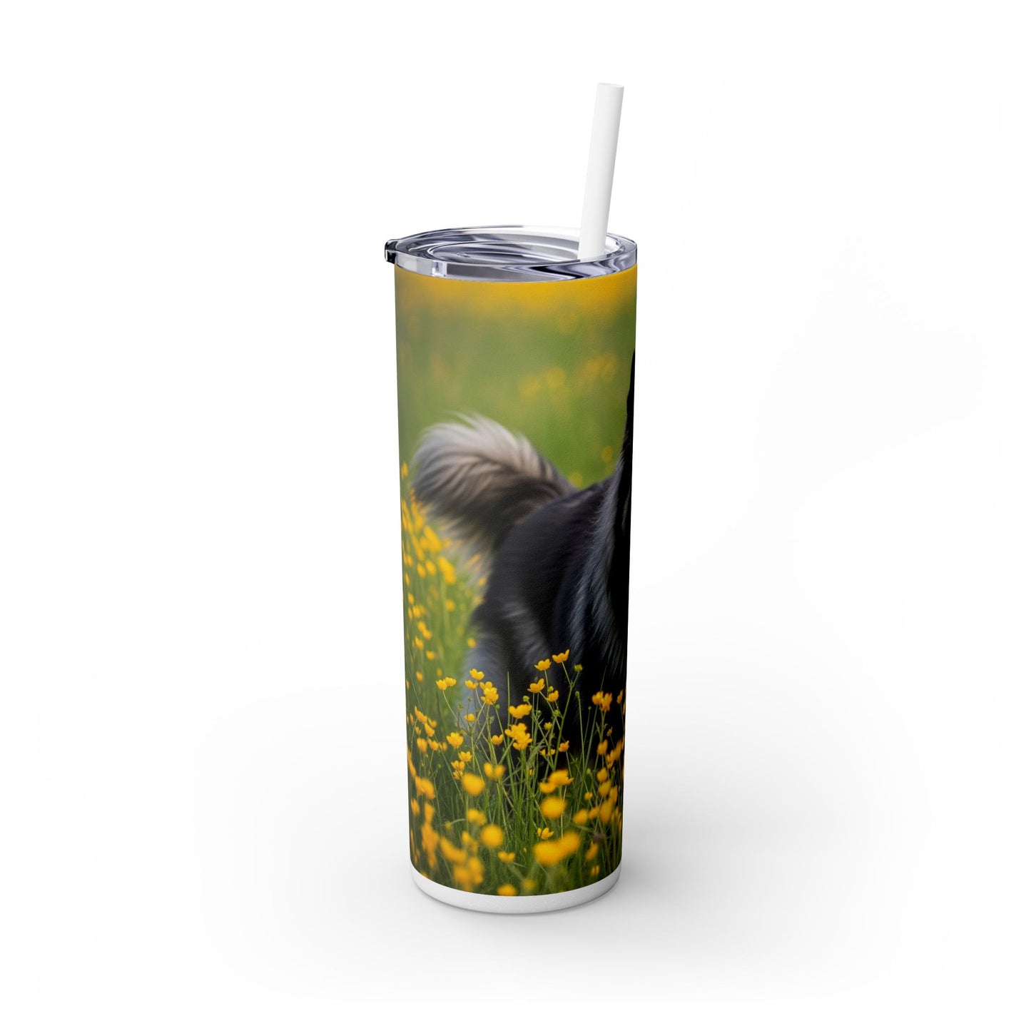 Belgian Sheepdog Tumbler with Straw, 20oz