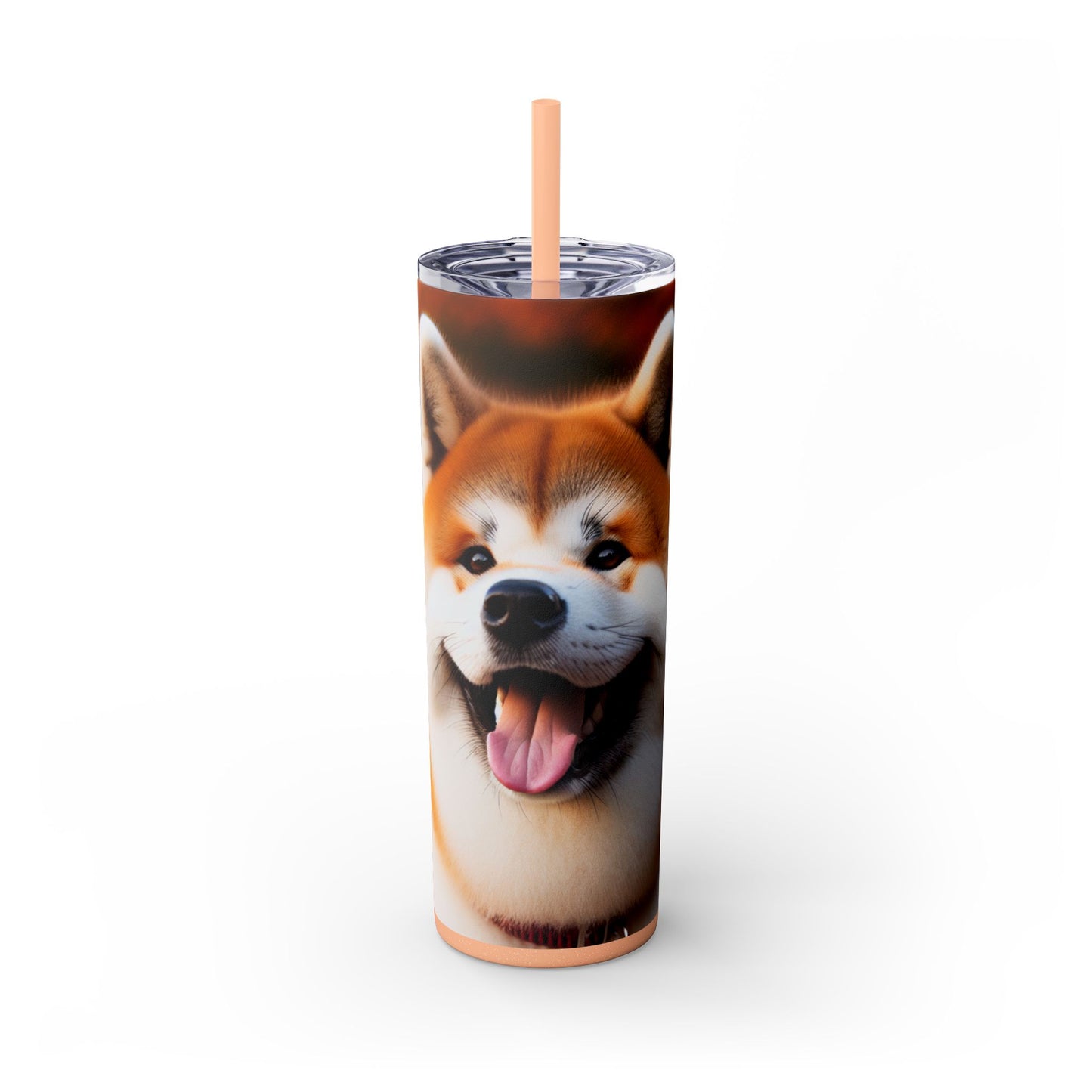 Japanese Akitainu Tumbler with Straw, 20oz