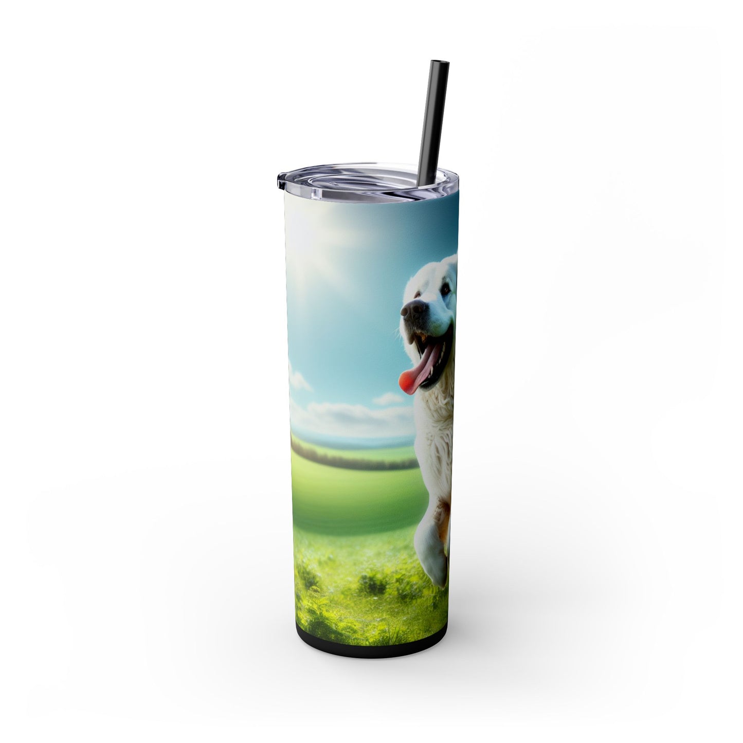 Kuvasz Tumbler with Straw, 20oz