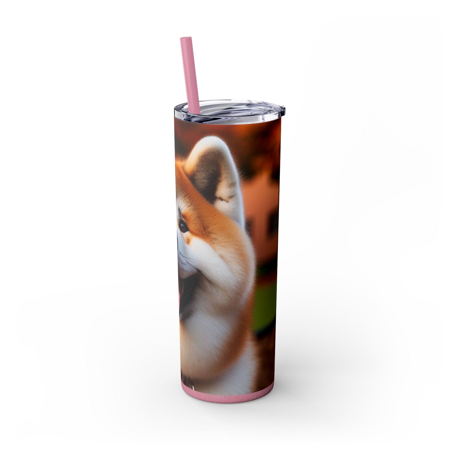 Japanese Akitainu Tumbler with Straw, 20oz
