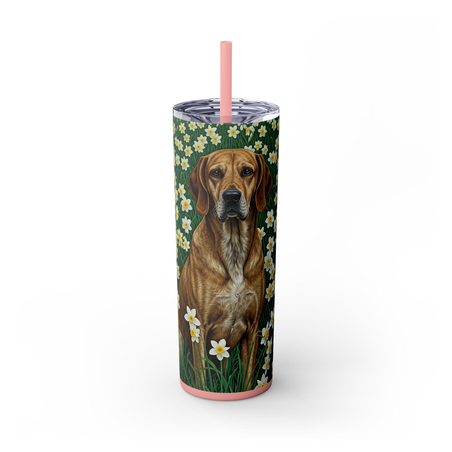 Porcelaine Tumbler with Straw, 20oz