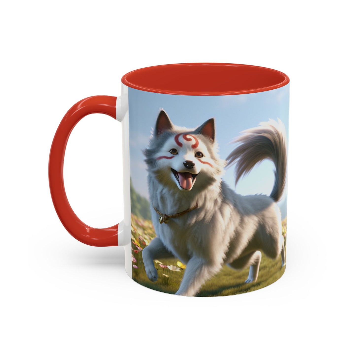 Cadabomb Okami Accent Coffee Mug - Perfect Gift for Dog Lovers