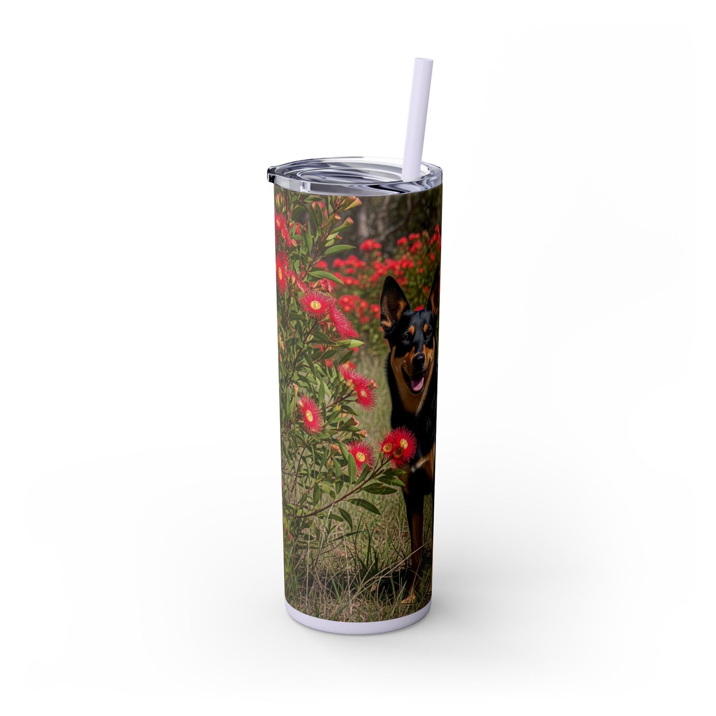 Australian Kelpie Tumbler with Straw, 20oz