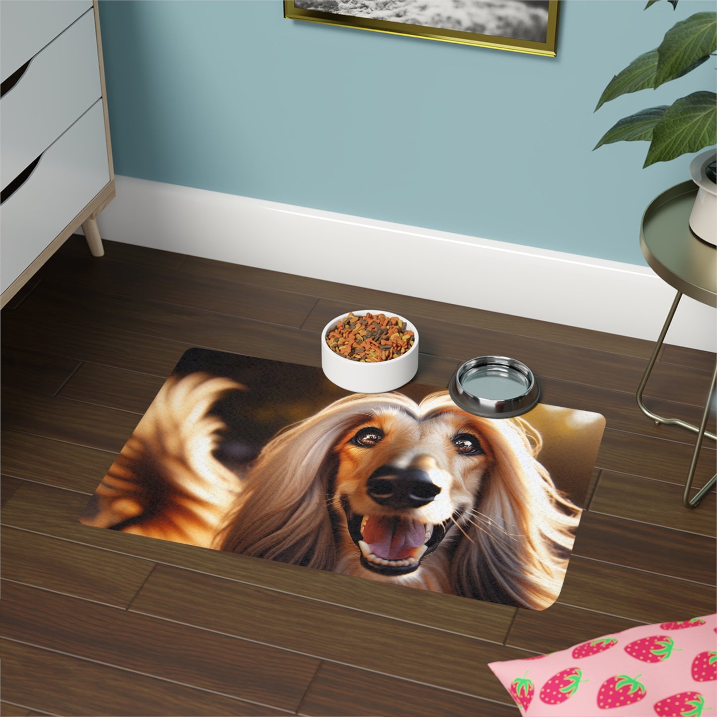 Pet Food Mat (12x18) - Afghan Hound