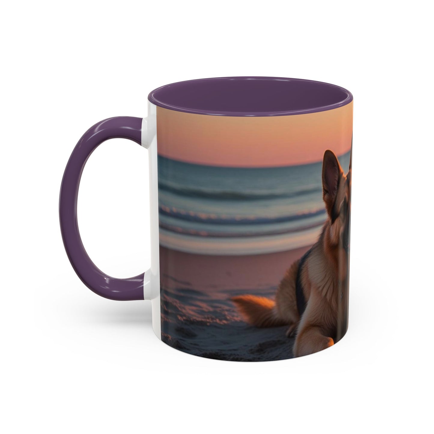 German Shepherd Love Accent Coffee Mug - Perfect Gift for Dog Lovers