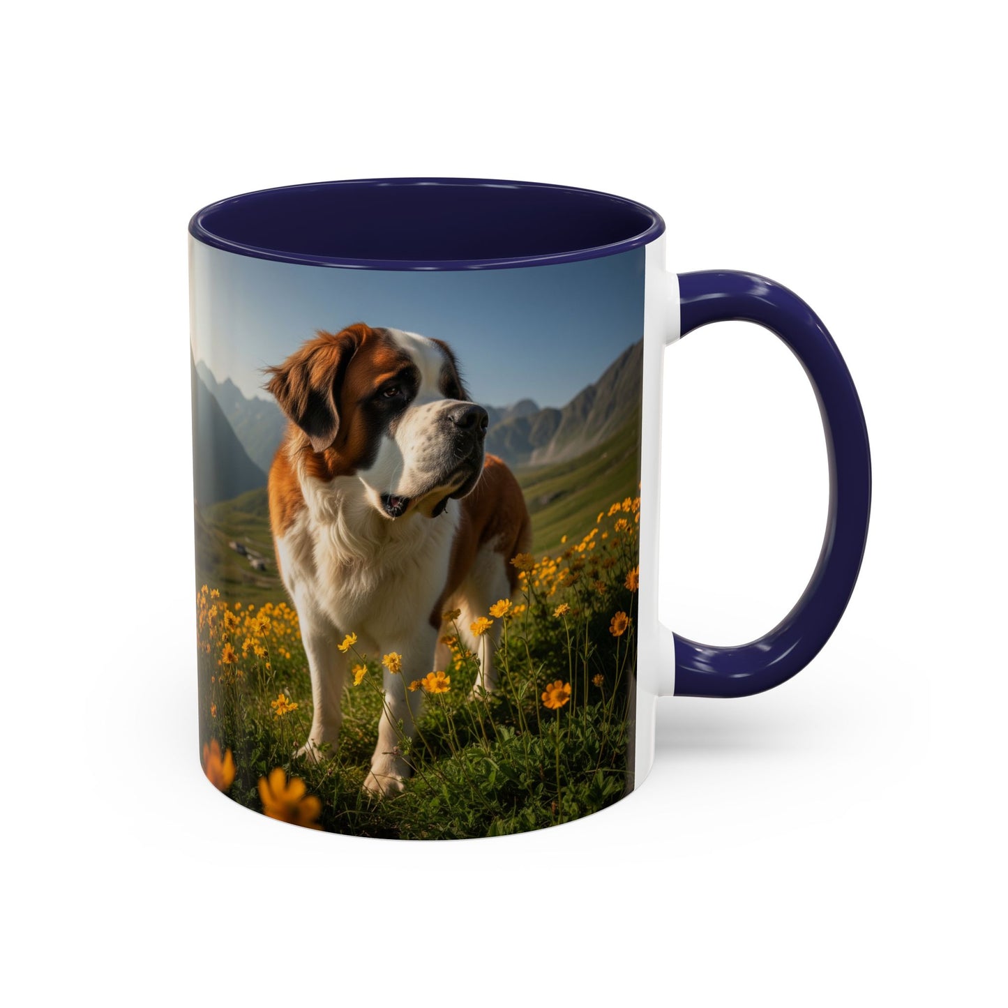 Saint Bernard Accent Coffee Mug - Perfect Gift for Dog Lovers