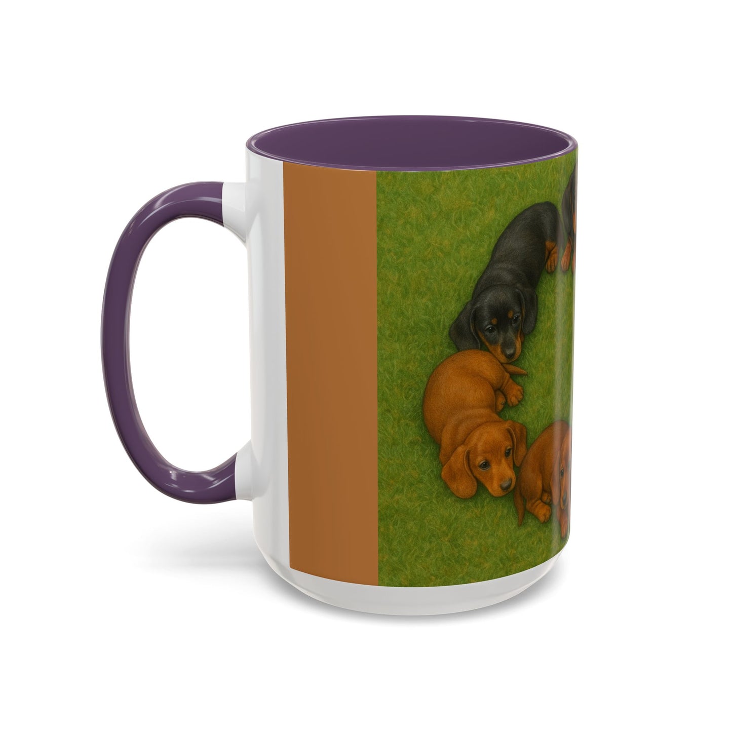 Dachshund puppies Accent Coffee Mug - Perfect Gift for Dog Lovers