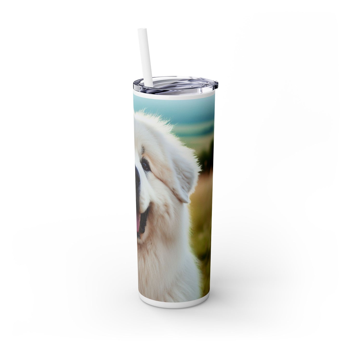 Great Pyrenees Tumbler with Straw, 20oz