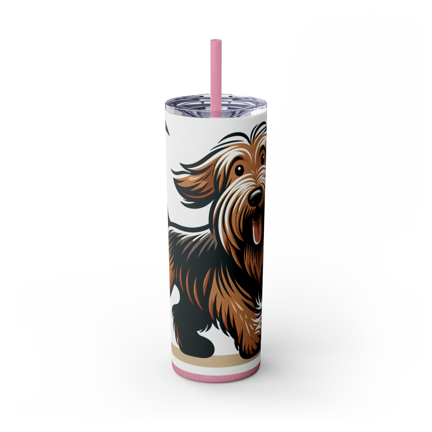 Otterhound Skinny Tumbler with Straw, 20oz