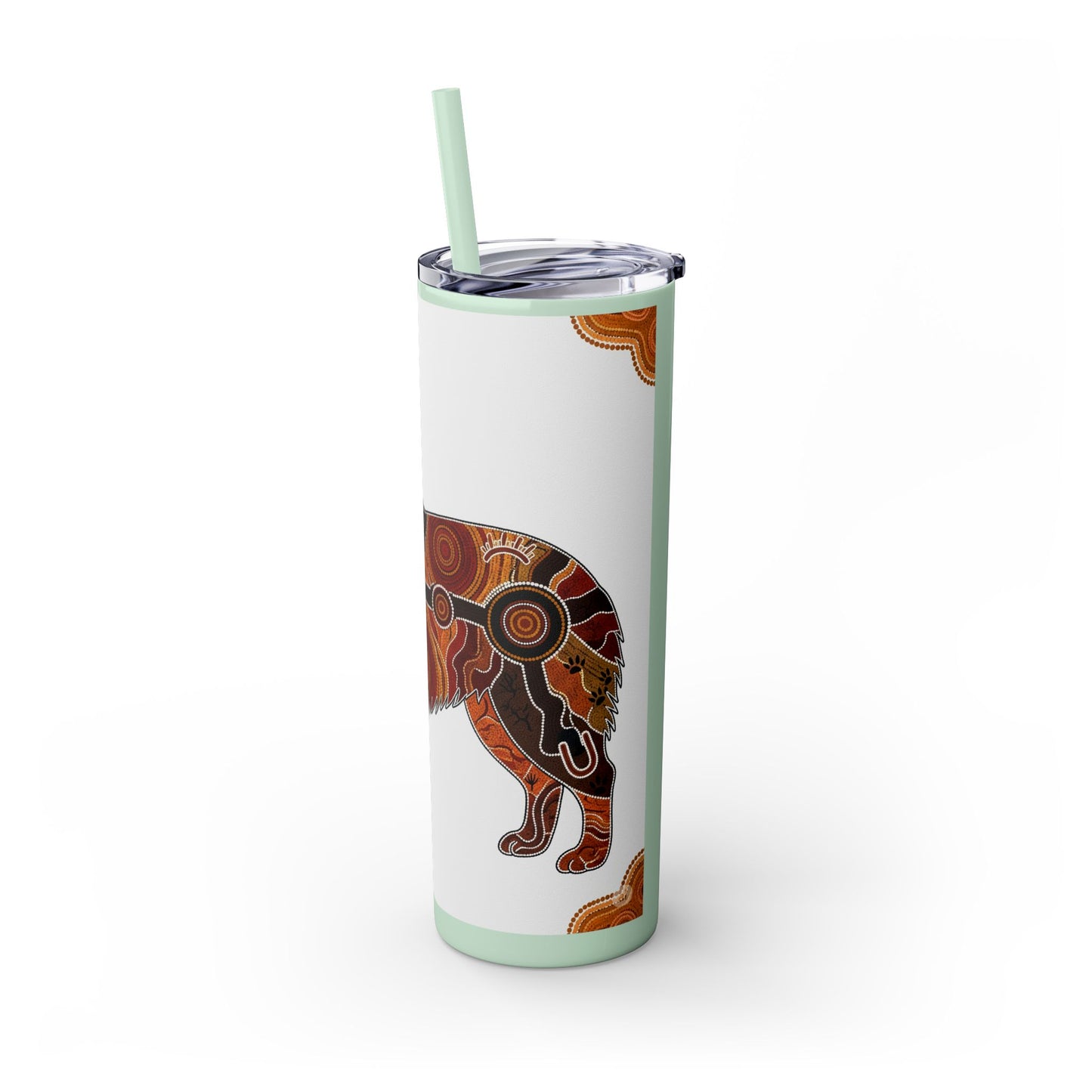 Australian Shepherd Skinny Tumbler with Straw, 20oz