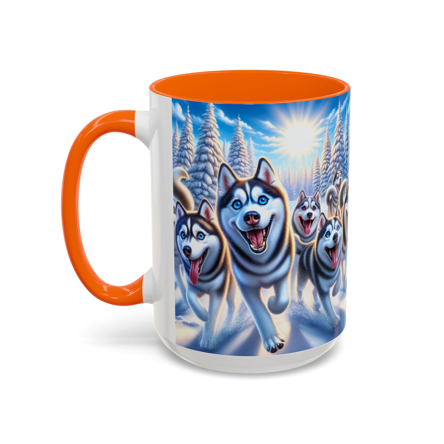 Siberian Husky Accent Coffee Mug - Perfect Gift for Dog Lovers