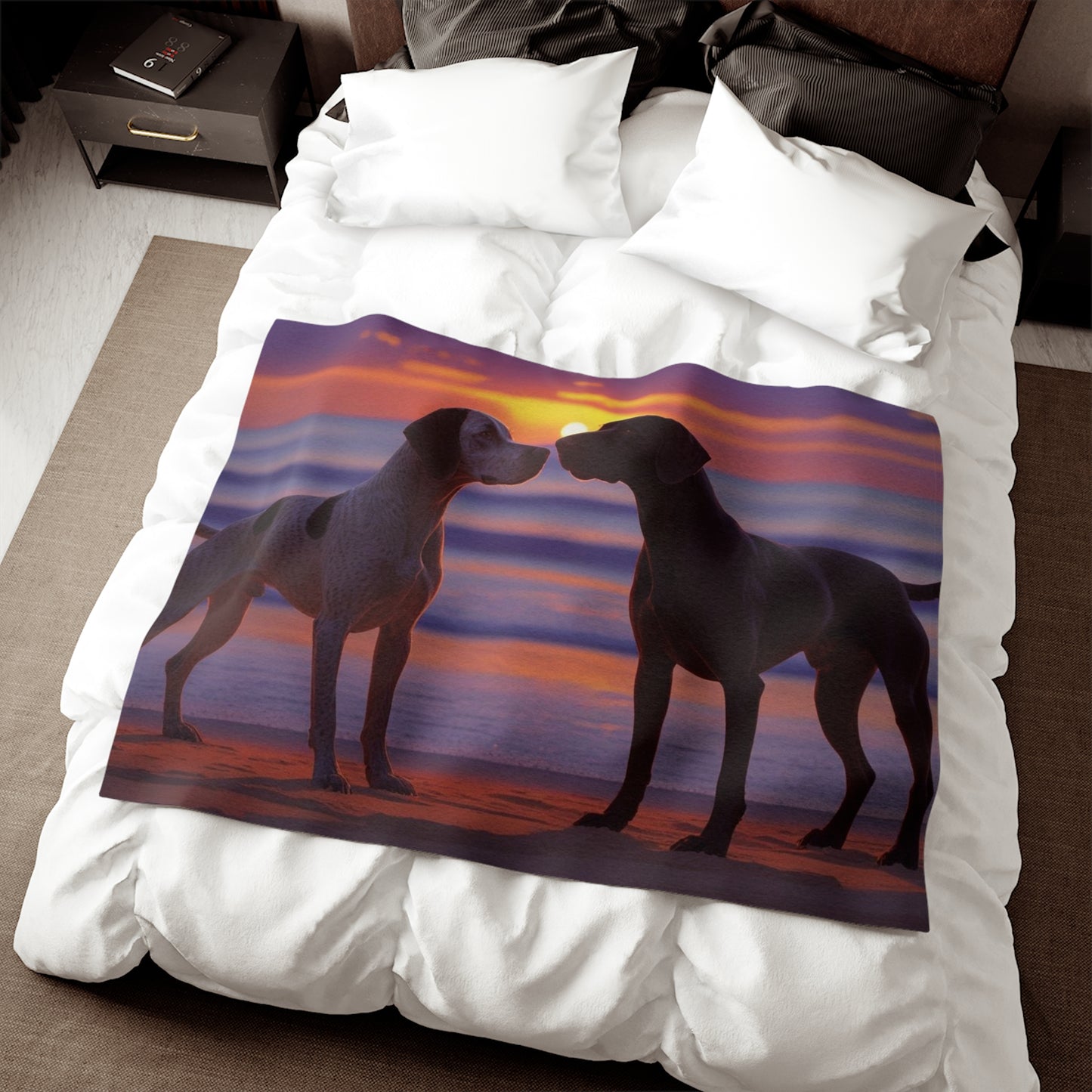 German Shorthaired Pointer Love Sweatshirt Blanket