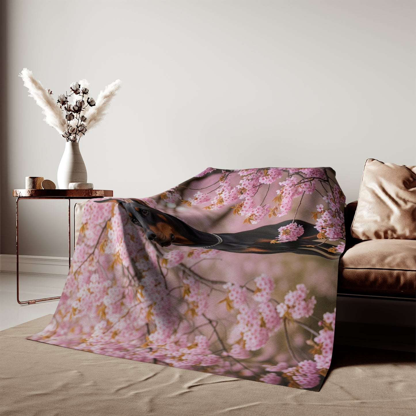 Doberman Sweatshirt Blanket