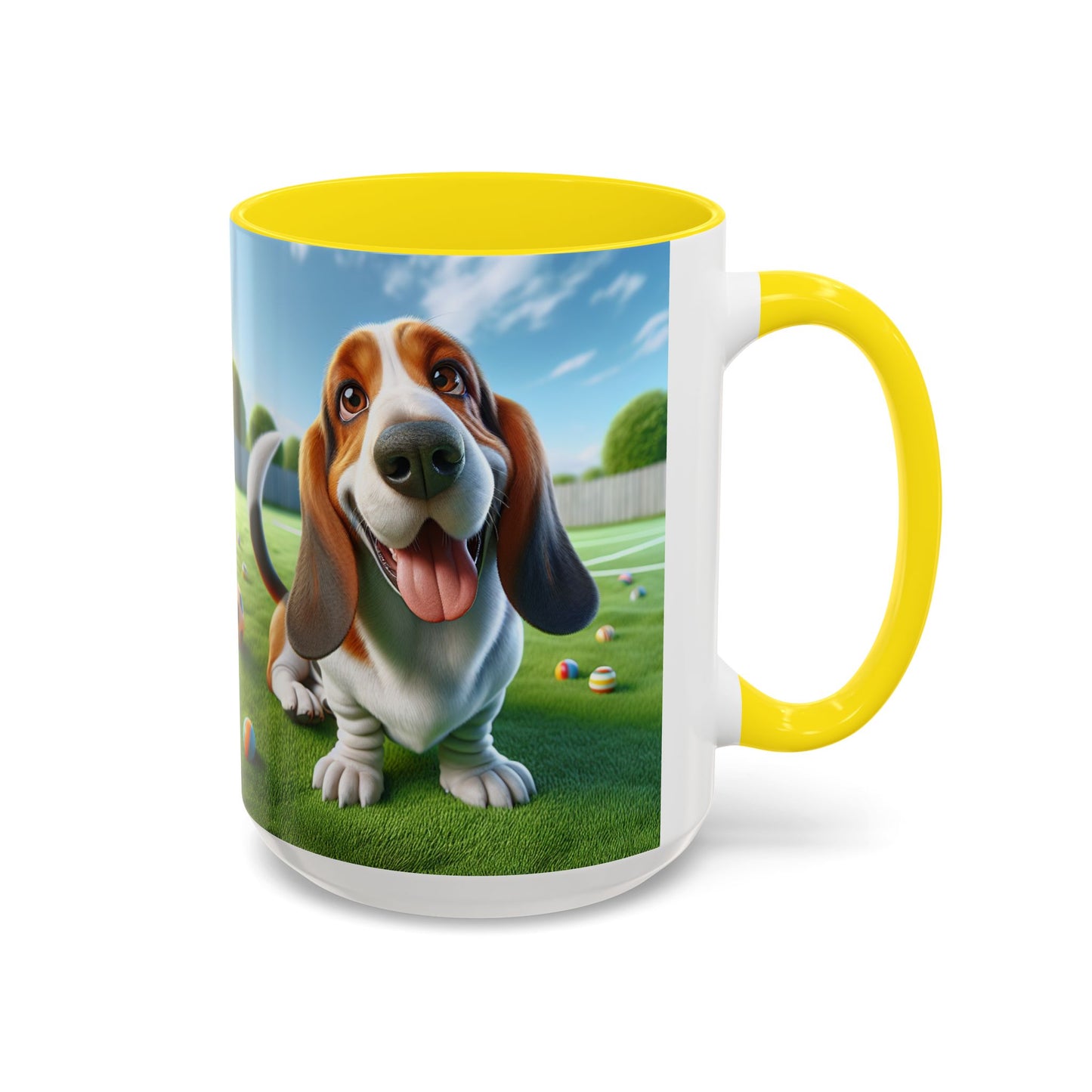 Basset Hound Accent Coffee Mug - Perfect Gift for Dog Lovers