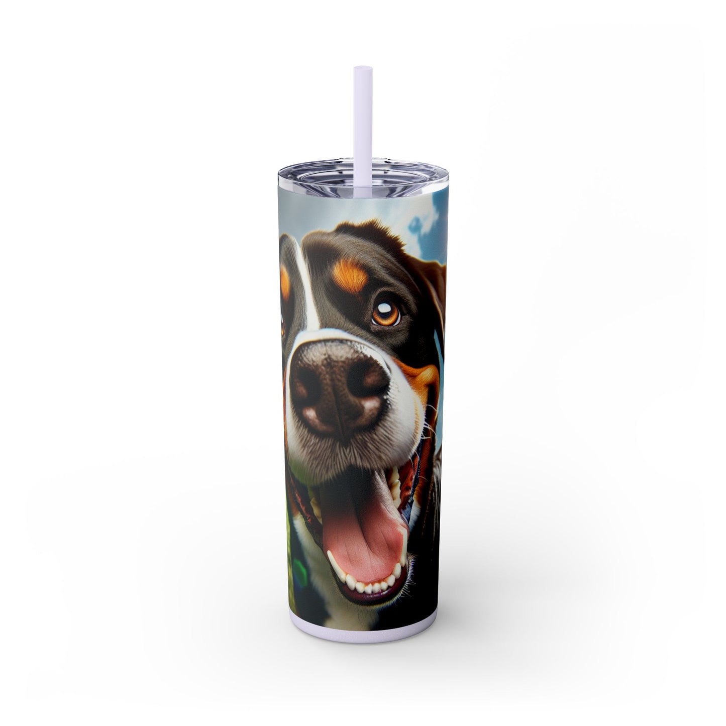 Greater Swiss Mountain Dog Tumbler with Straw, 20oz