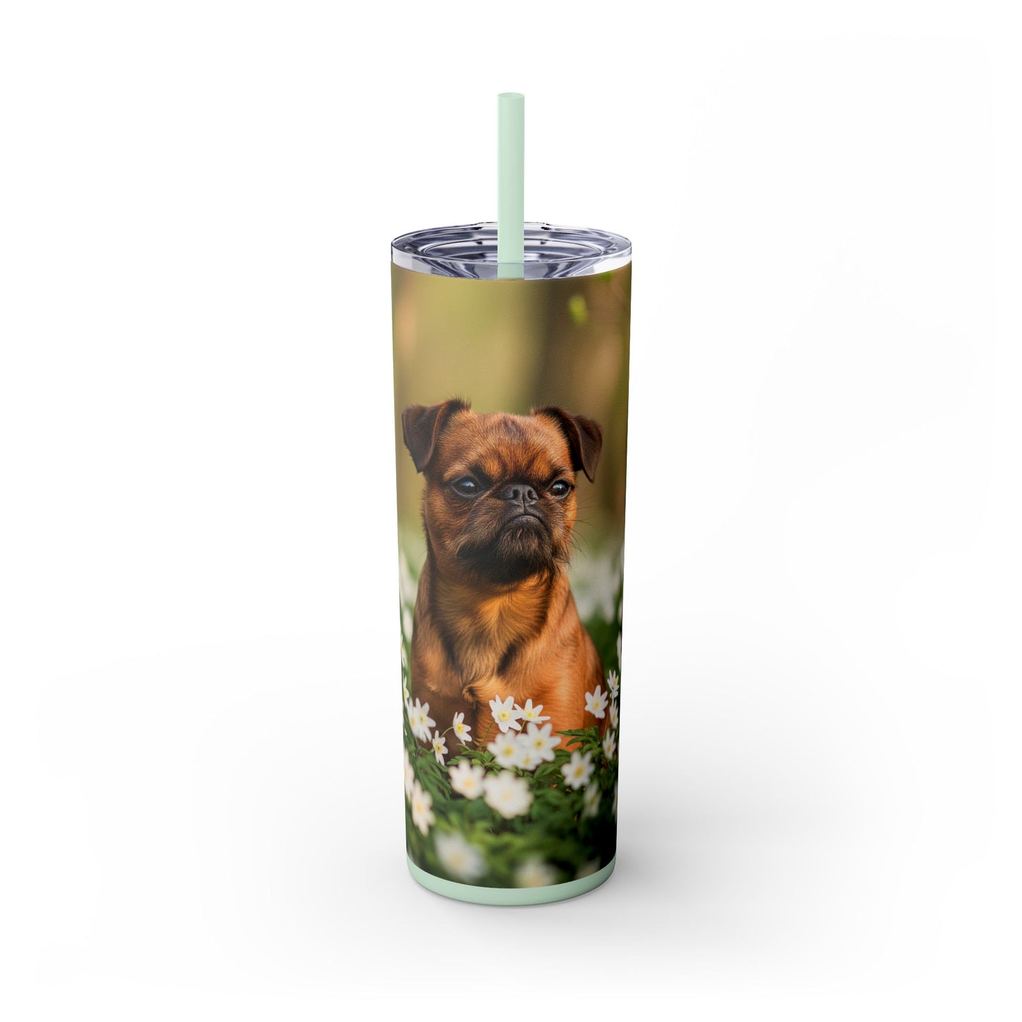 Brussels Griffon Tumbler with Straw, 20oz