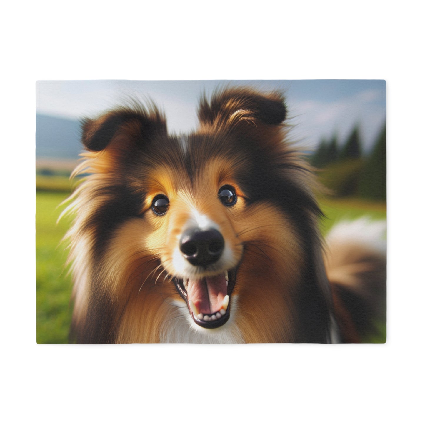Shetland Sheepdog Sweatshirt Blanket