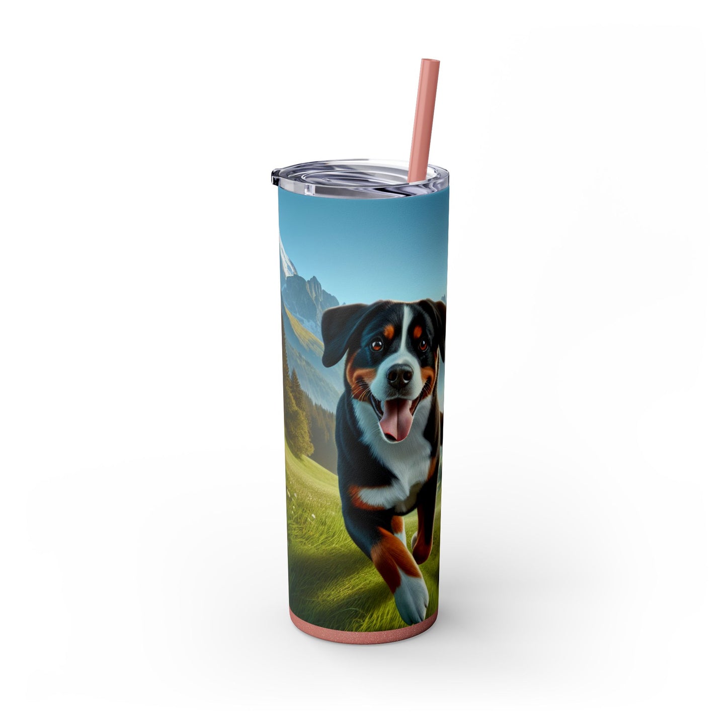 Entlebucher Mountain Dog Tumbler with Straw, 20oz