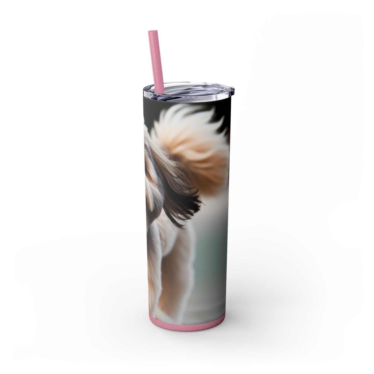 Lowchen Tumbler with Straw, 20oz