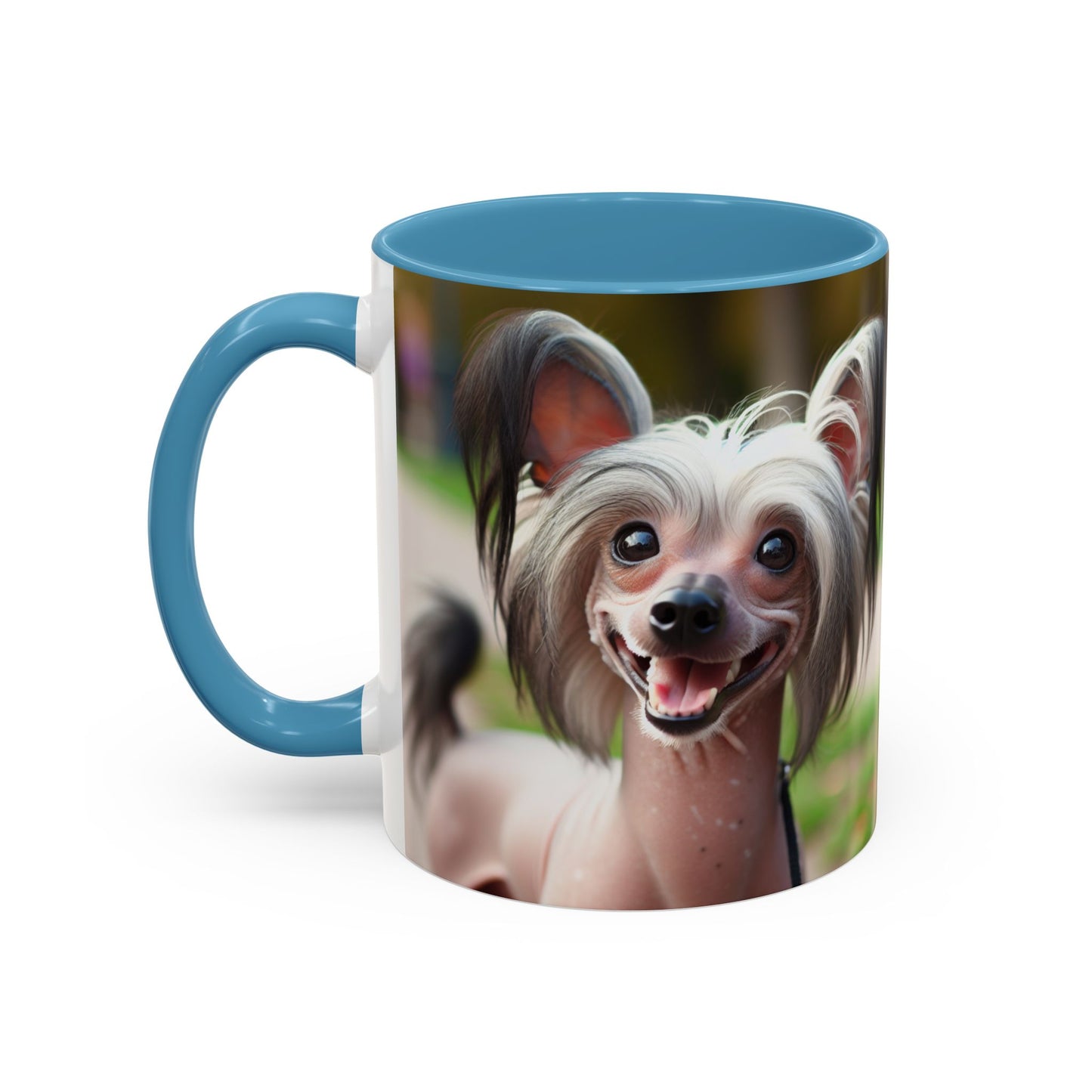 Chinese Crested Dog Accent Coffee Mug - Perfect Gift for Dog Lovers