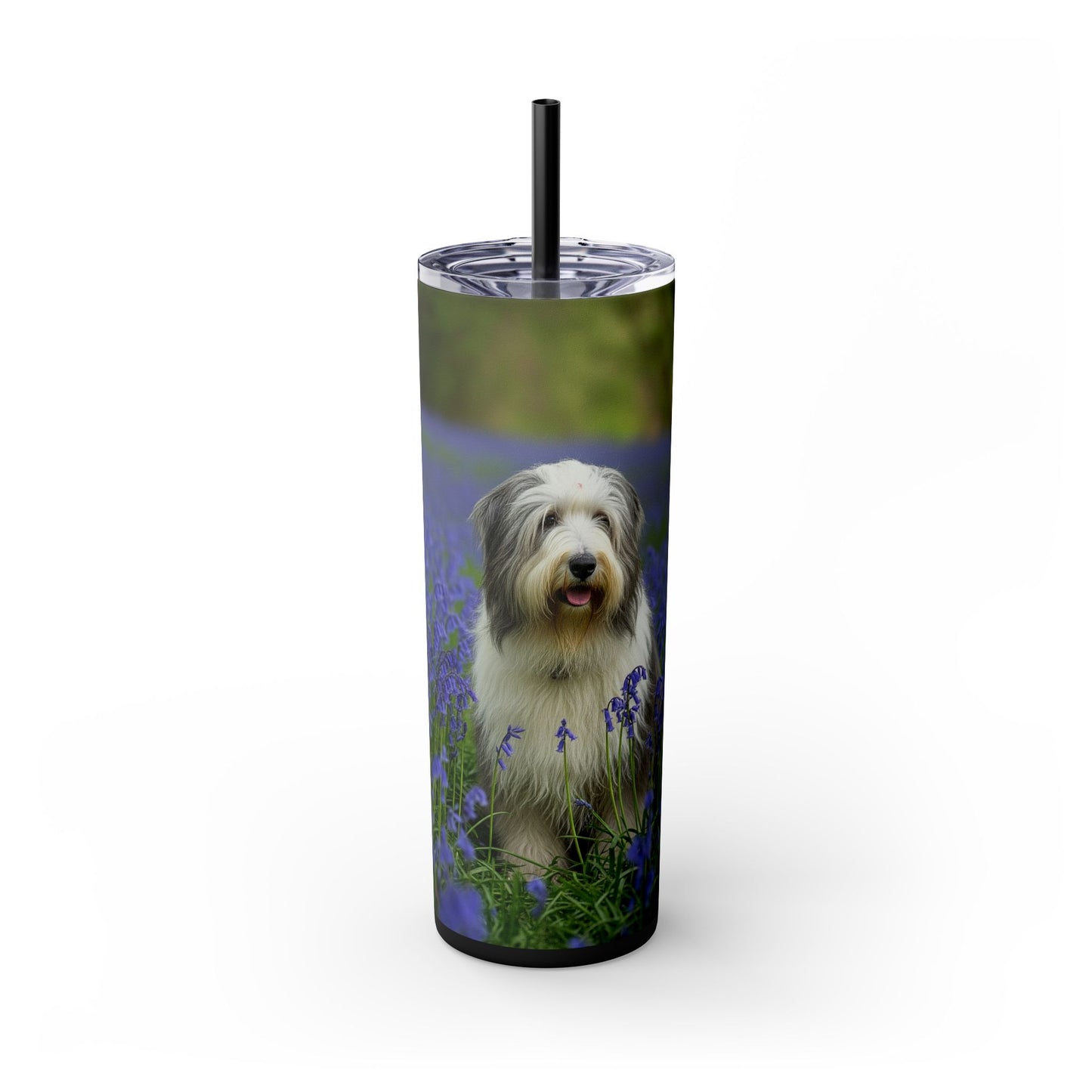 Bearded Collie Tumbler with Straw, 20oz